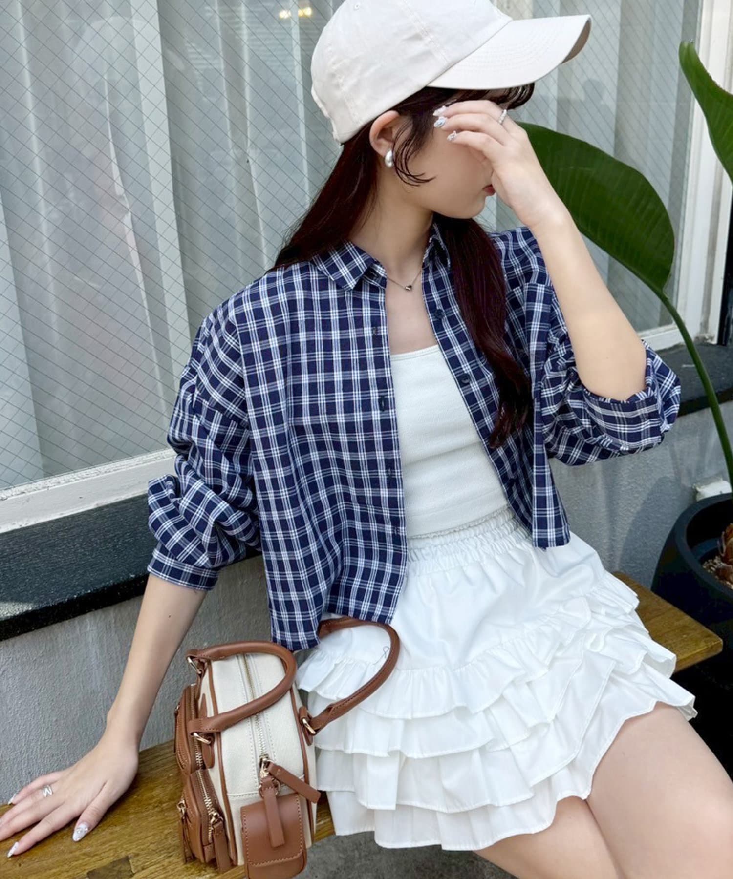 NICE CLAUP / OLIVE des OLIVE OUTLET(ナイスクラップ  / オリーブ デ オリーブ アウトレット) 【one after another】ショートシャツ