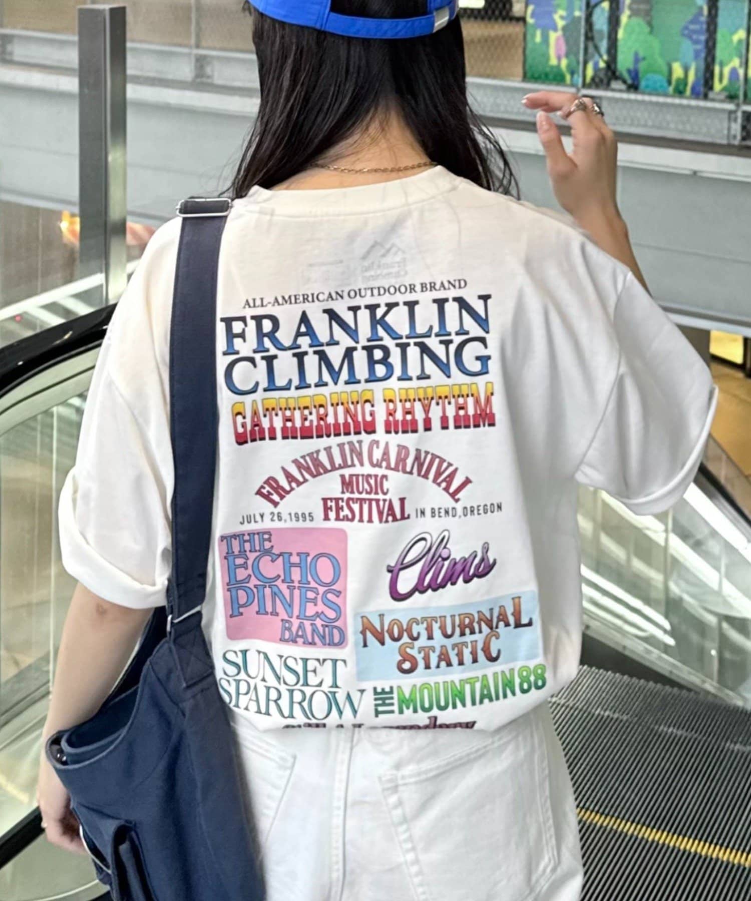 CIAOPANIC TYPY(チャオパニックティピー) 【Franklin Climbing】 バックプリントフェスロゴTEE　多色柄