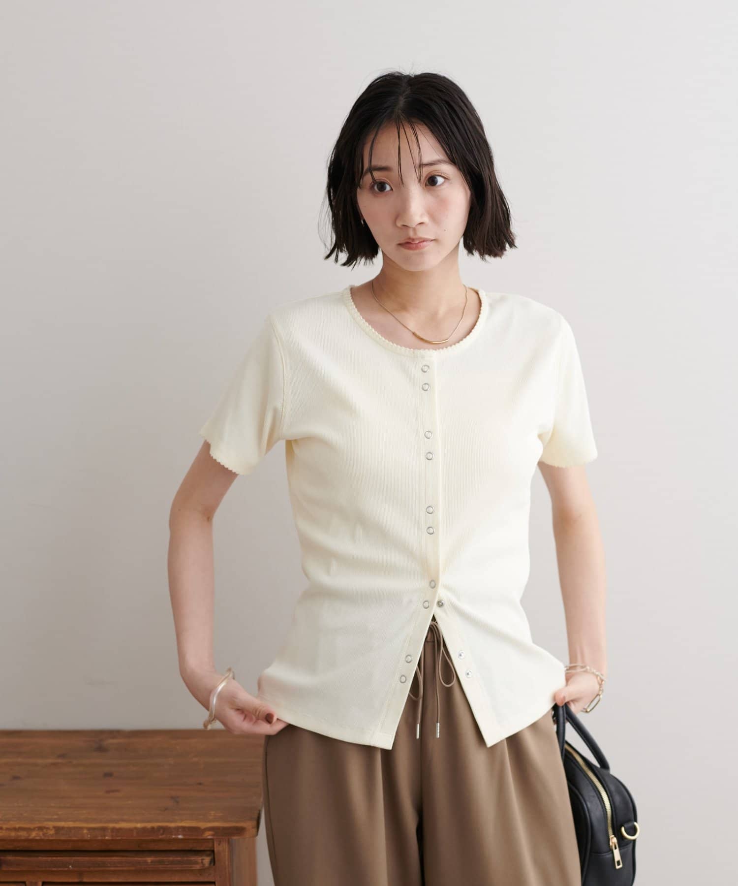 ♡ BORDERSatBALCONY ウォッシャブル プルオーバー BORDERS at BALCONY(ボーダーズアットバルコニー) GRACE