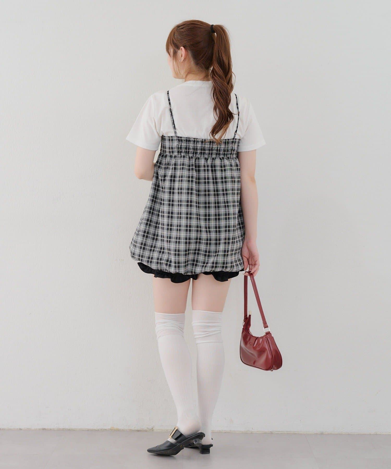 NICE CLAUP / OLIVE des OLIVE OUTLET(ナイスクラップ  / オリーブ デ オリーブ アウトレット) 【RMAF】バルーンキャミチュニック