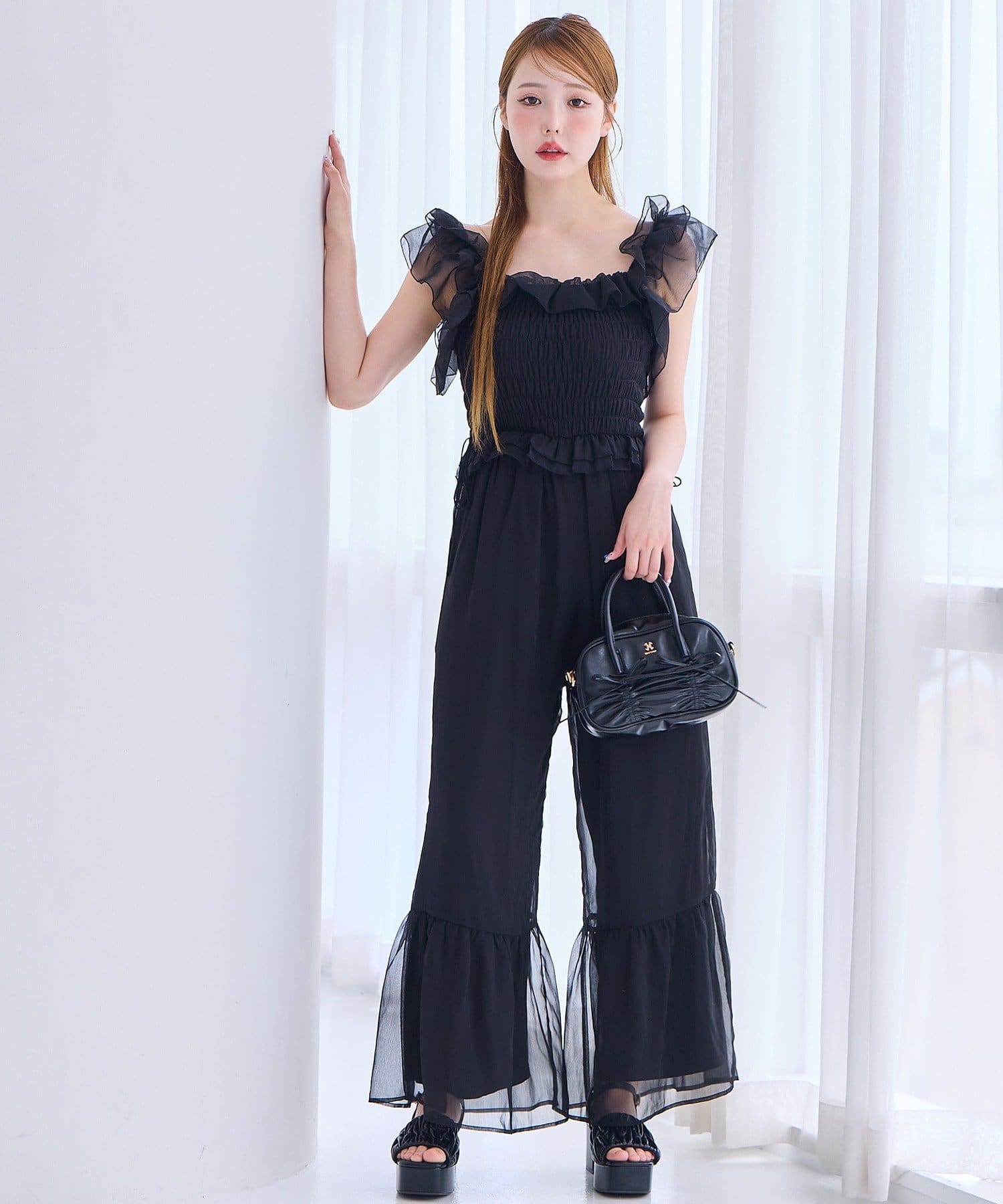 one after another NICE CLAUP(ワンアフターアナザー ナイスクラップ) 【Fluffy Romance collection】シャーリングロンパース