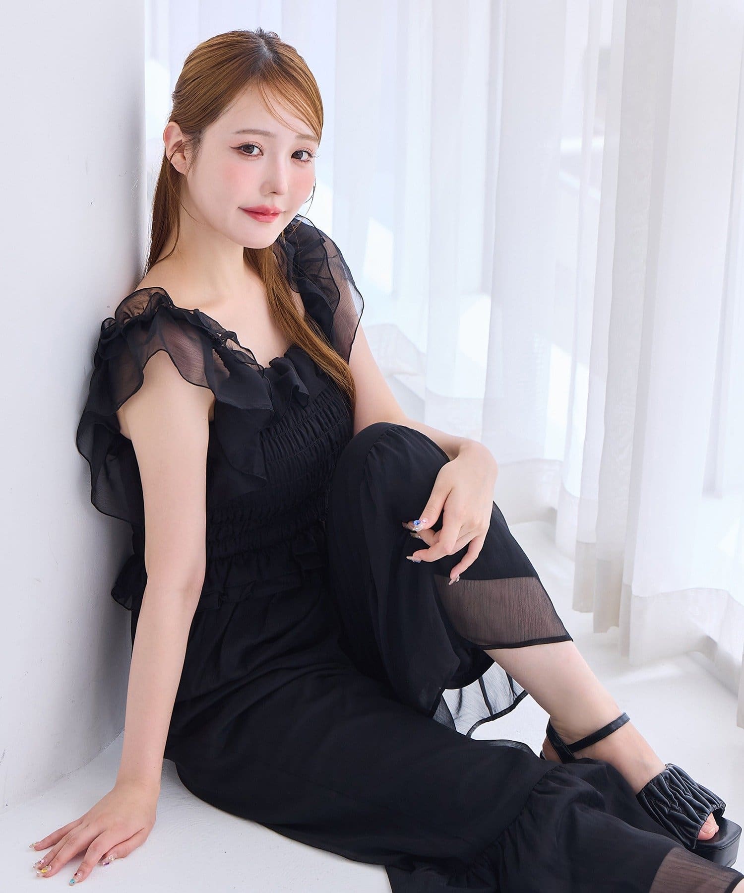 one after another NICE CLAUP(ワンアフターアナザー ナイスクラップ) 【Fluffy Romance collection】シャーリングロンパース