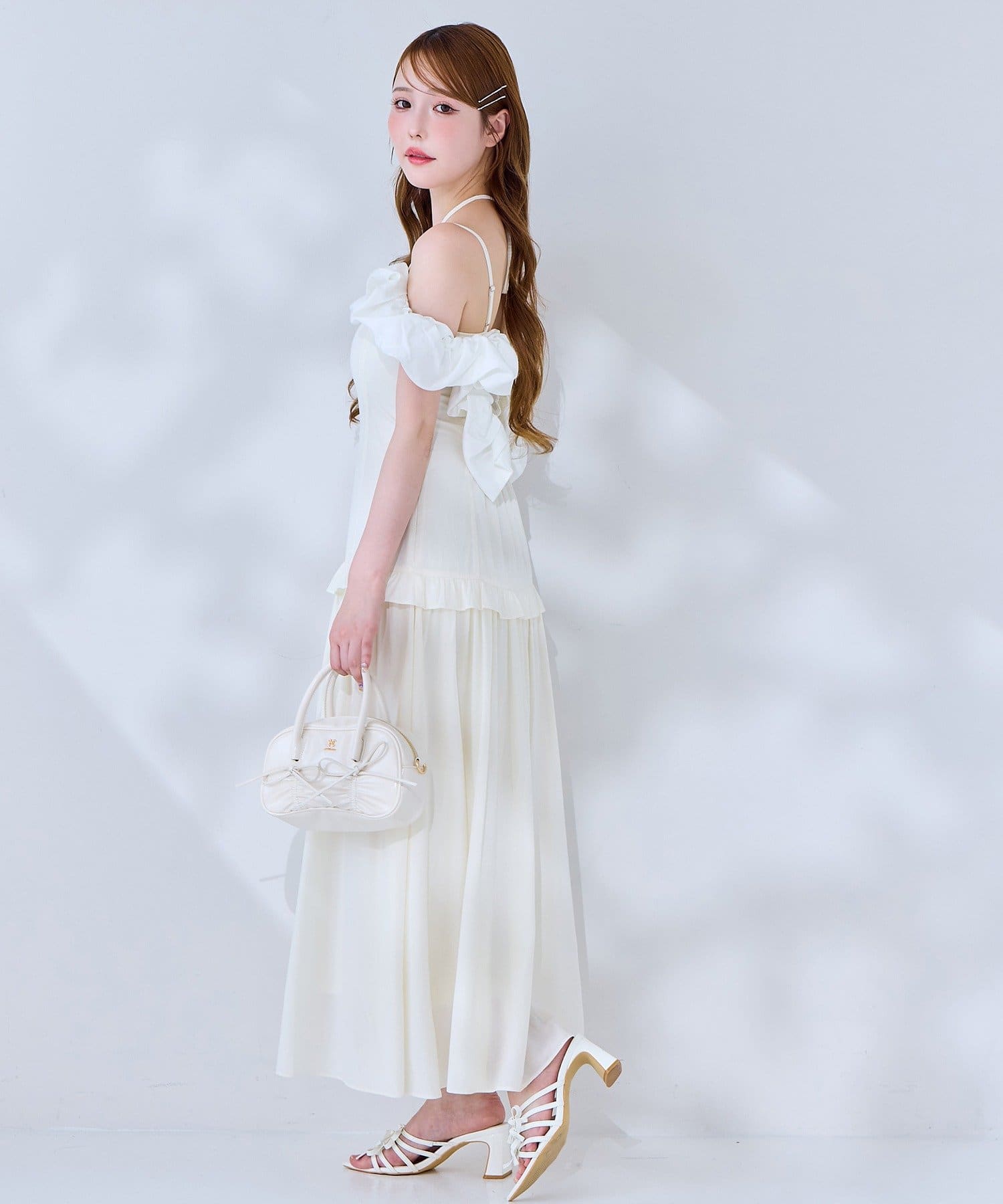 Fluffy Romance collection】バルーン襟キャミワンピ | one