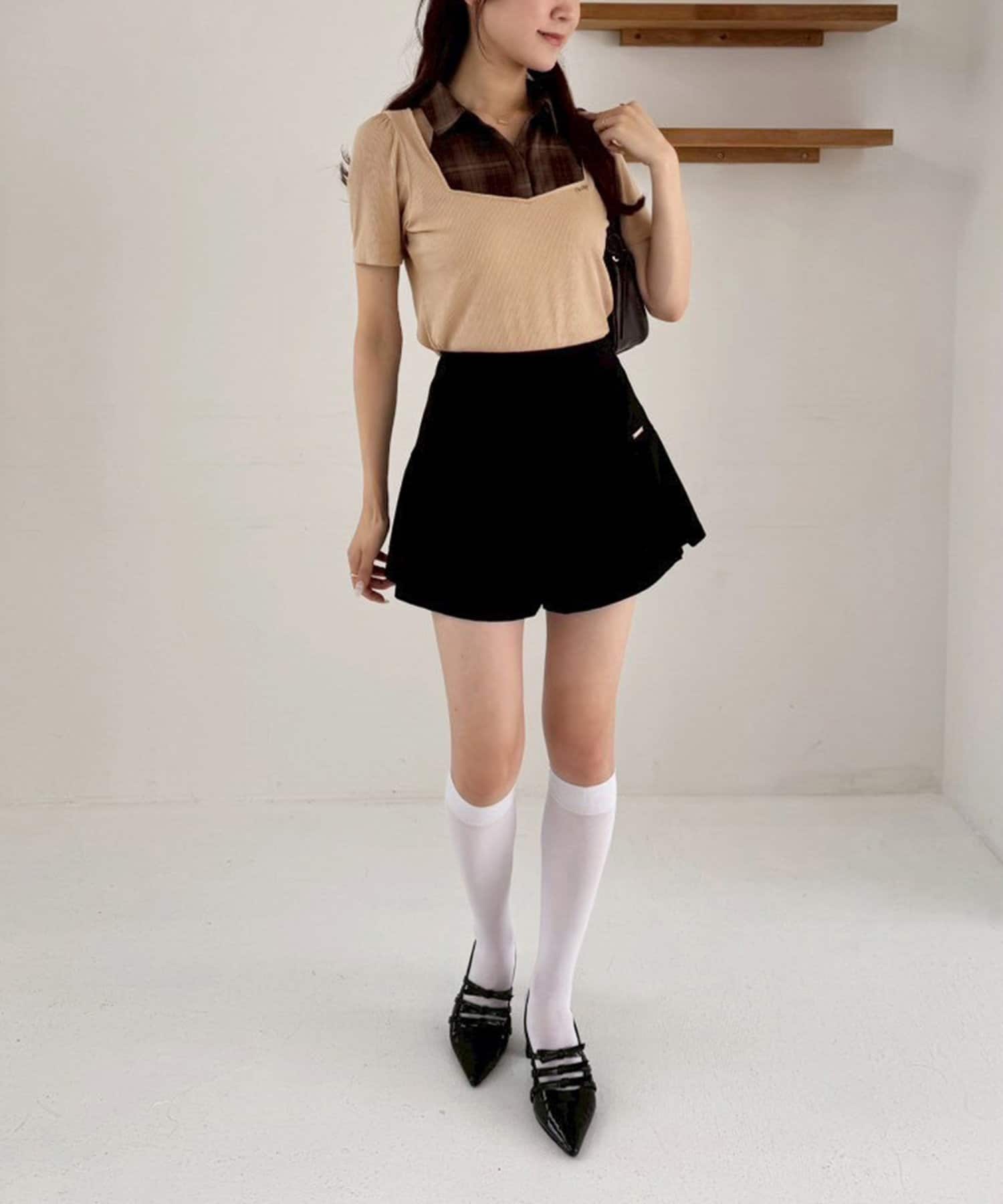新品未使用　訳あり　チェックレイヤードトップス 150cm チェックレイヤードトップス | one after another NICE CLAUP