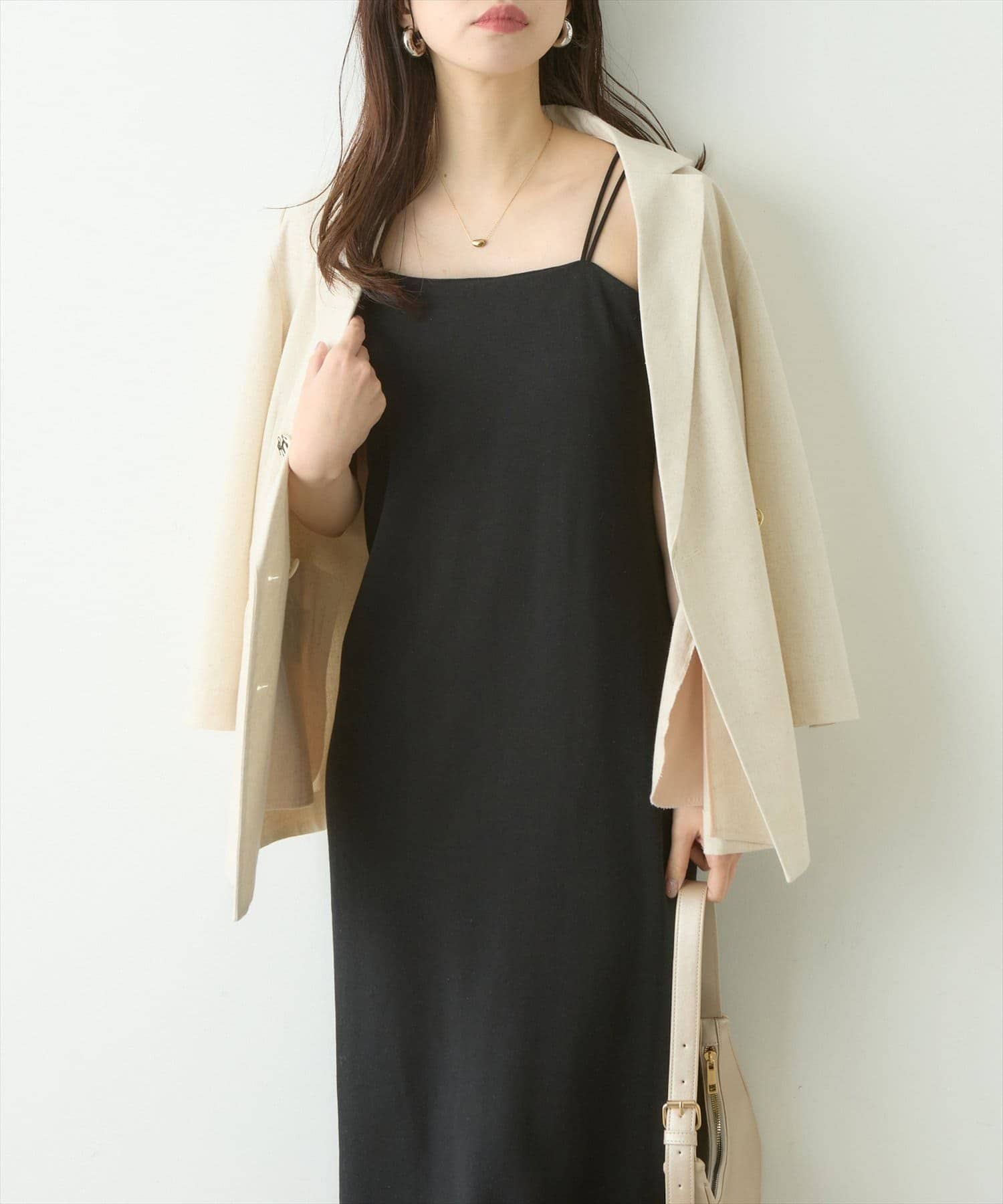 NICE CLAUP / OLIVE des OLIVE OUTLET(ナイスクラップ  / オリーブ デ オリーブ アウトレット) 【natural couturカップ付きカットソーキャミワンピース