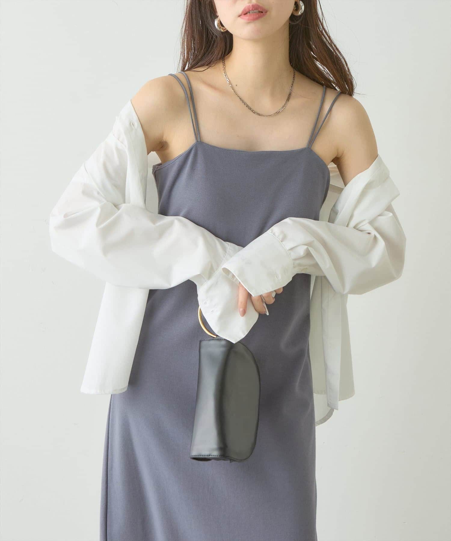 NICE CLAUP / OLIVE des OLIVE OUTLET(ナイスクラップ  / オリーブ デ オリーブ アウトレット) 【natural couturカップ付きカットソーキャミワンピース