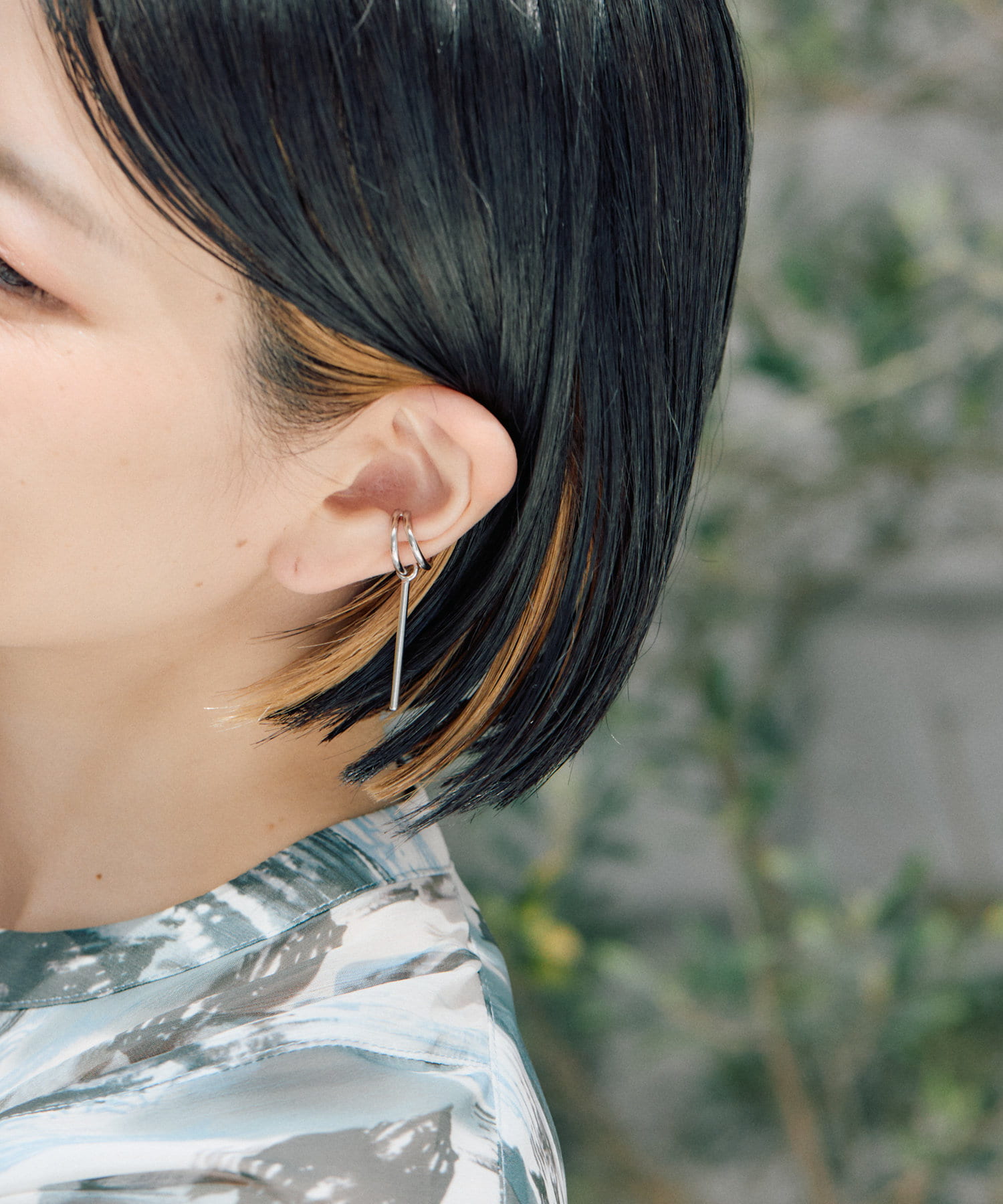 ear PAPILLONNER(イア パピヨネ) シンプルバーイヤーカフ
