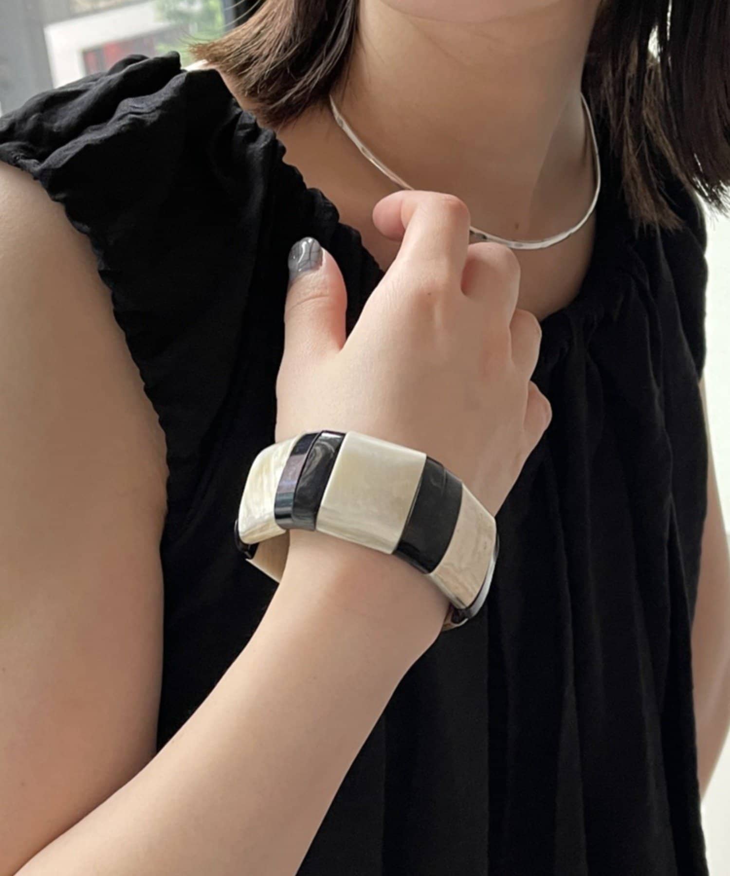 Omekashi(オメカシ) 【L'INDOCHINEUR】 ブロックバングル