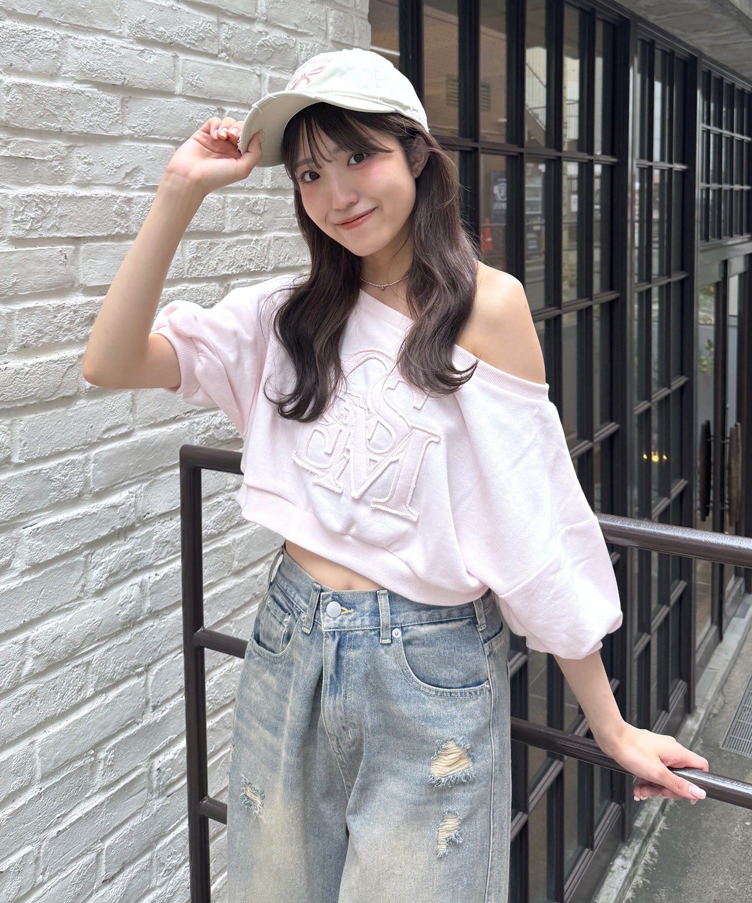 mline(エムライン) [mline]半袖ロゴスウェット