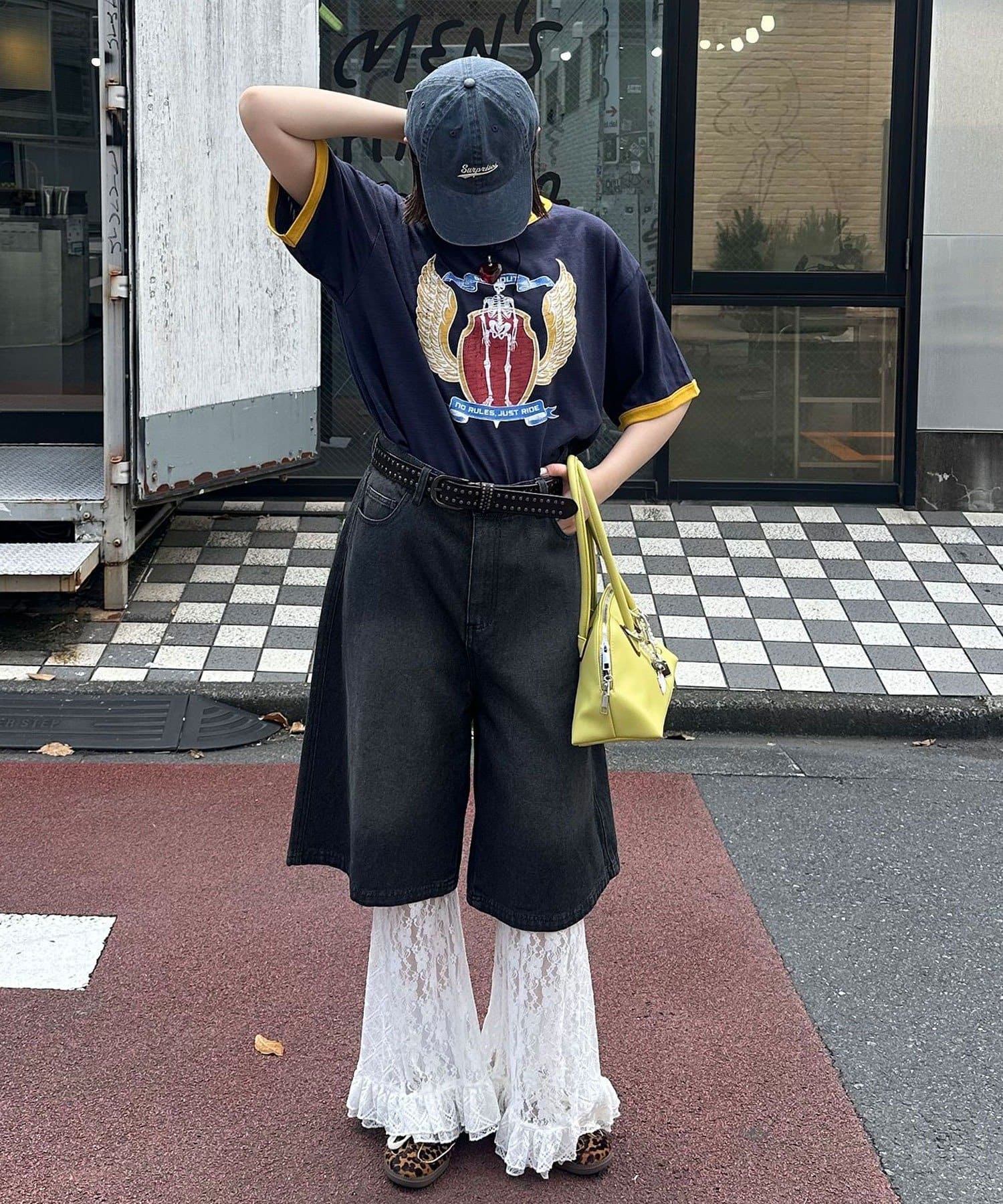 CIAOPANIC(チャオパニック) アソートプリントリンガーTシャツ