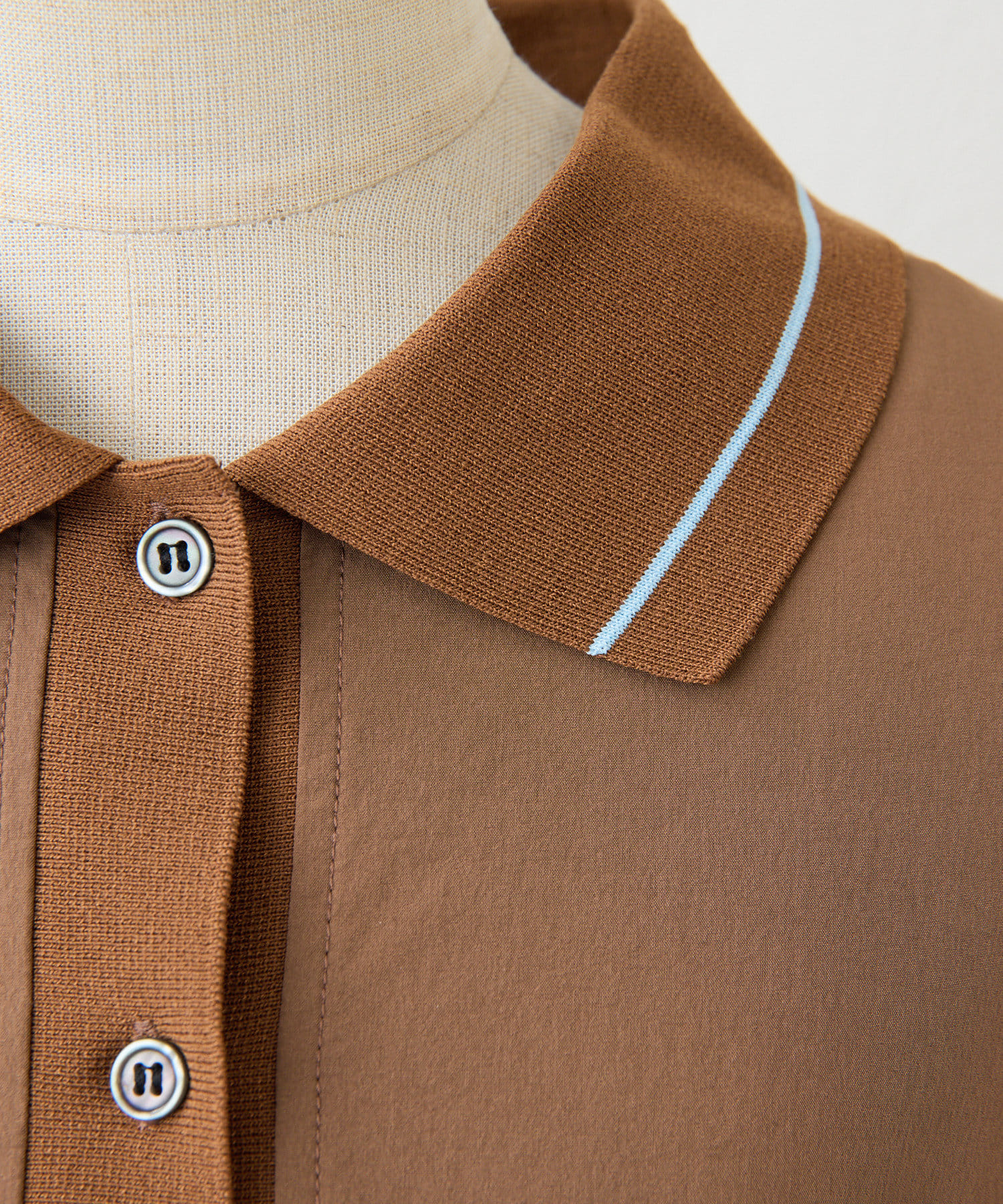 ear PAPILLONNER(イア パピヨネ) 《動画あり/速乾/リラックス》ポロ襟ワンピース【SUM1 STYLE(スミスタイル)】