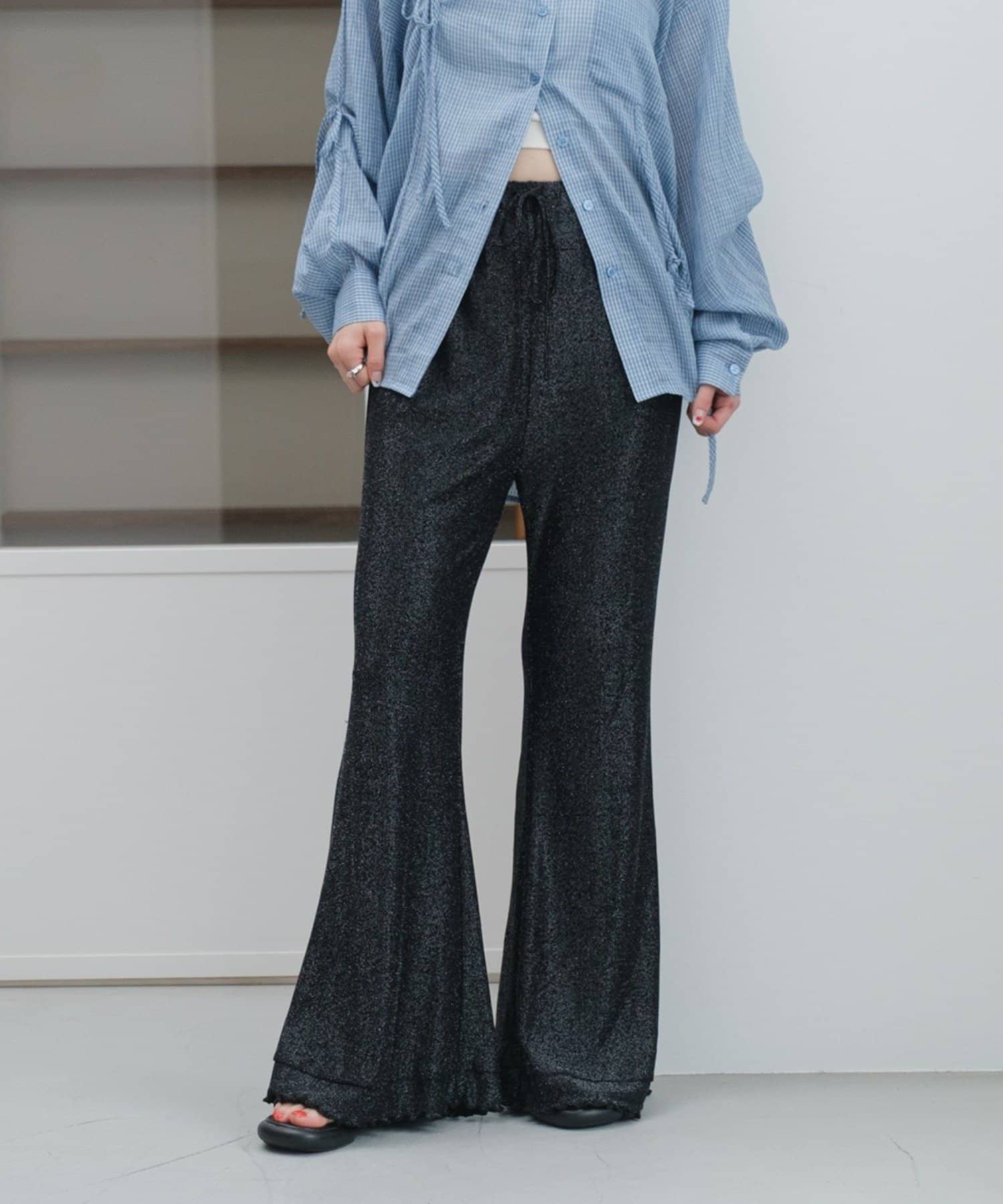 フレアパンツ　ラメ セール】R4251 ラメフレアパンツ（その他パンツ）｜RNA（アール