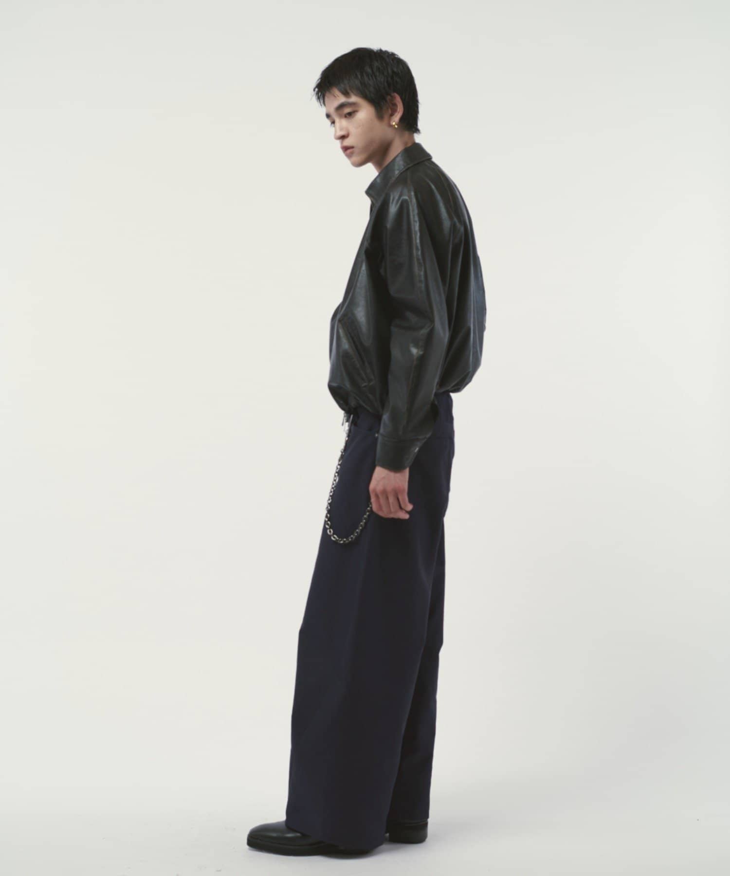 Lui's(ルイス) グランジシンセティックレザーバルーンブルゾン