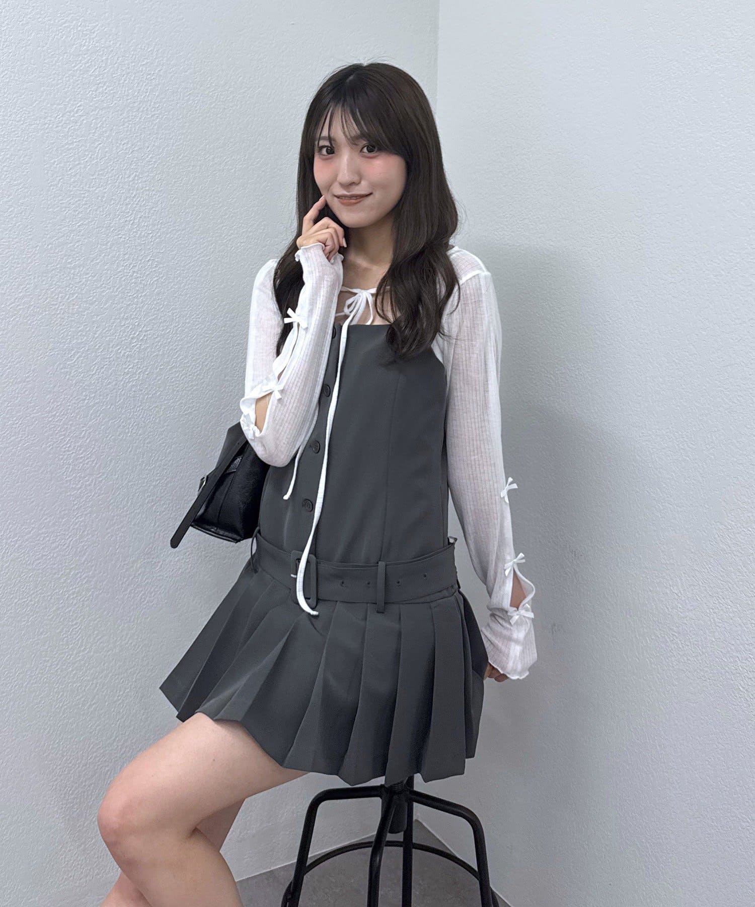 mline(エムライン) [mline]ベルトミニバレエコアワンピ