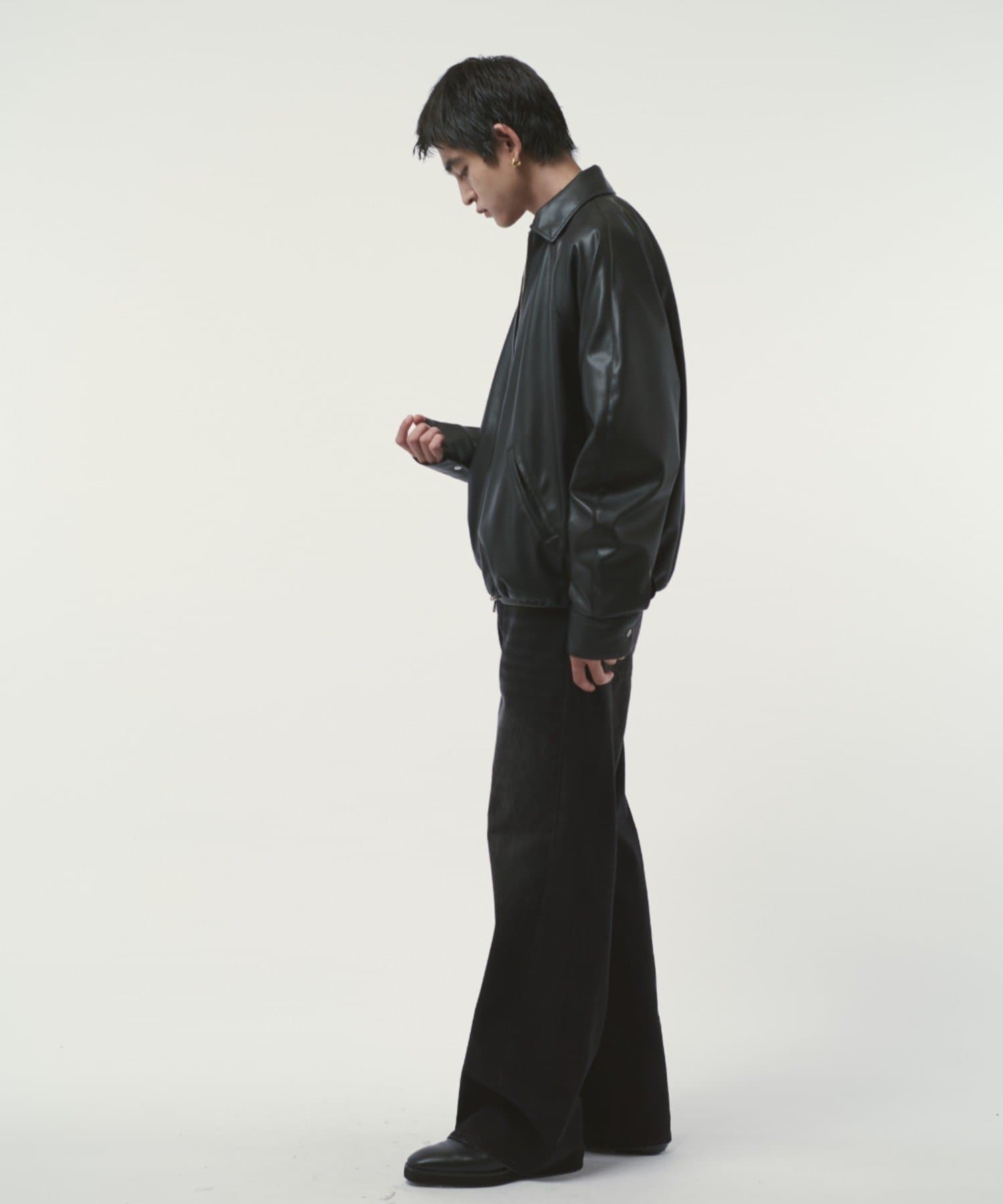 Lui's(ルイス) シンセティックレザーバルーンブルゾン