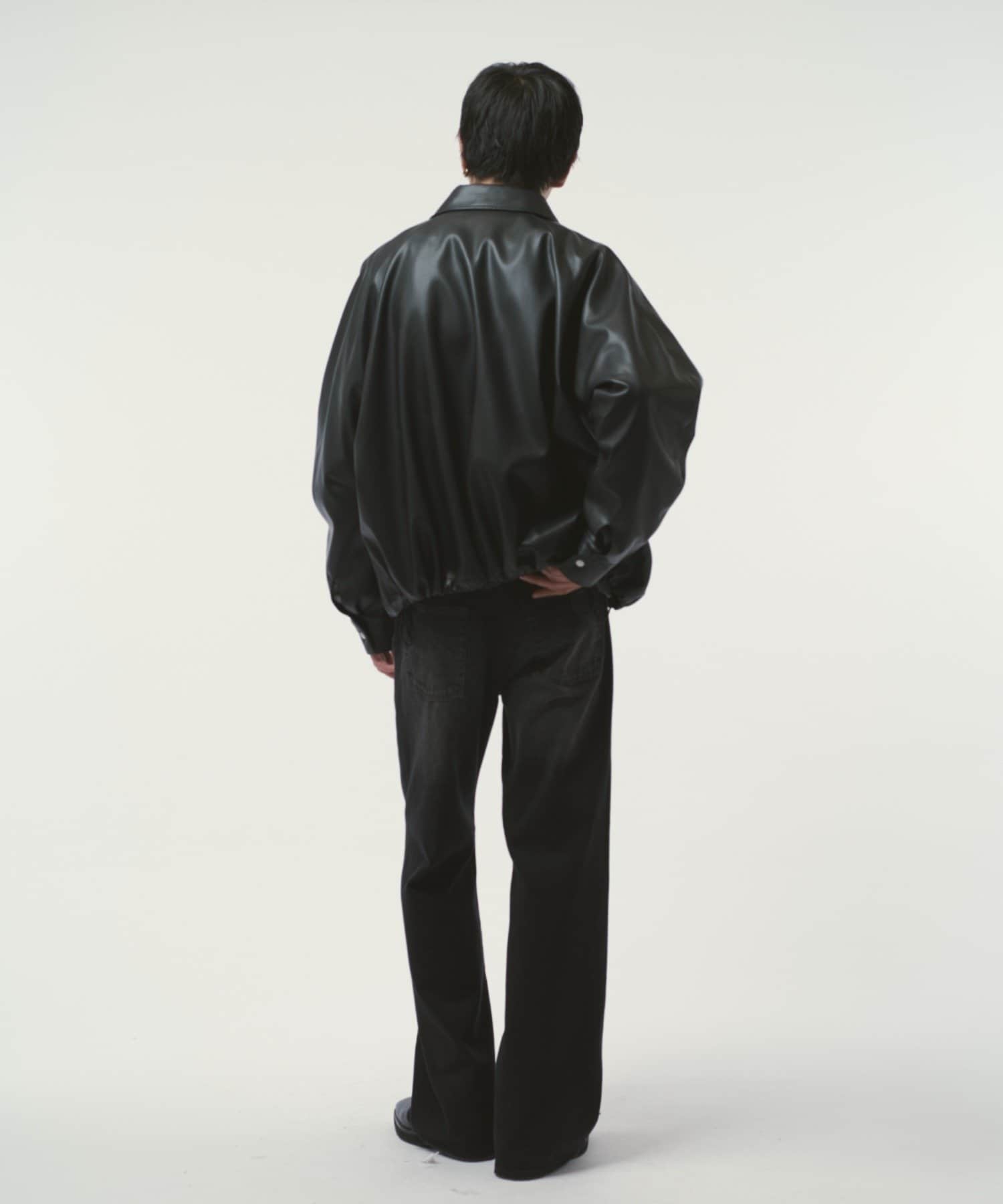 Lui's(ルイス) シンセティックレザーバルーンブルゾン