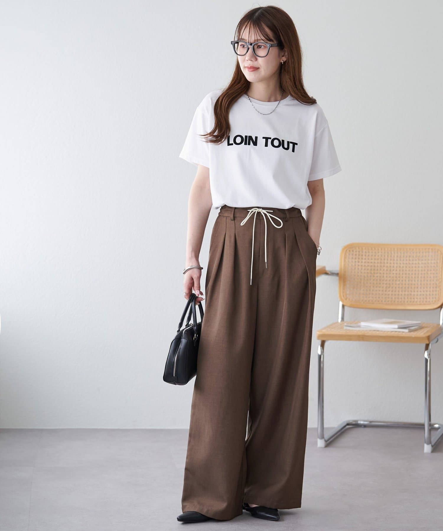 DISCOAT(ディスコート) シンプルロゴTシャツ
