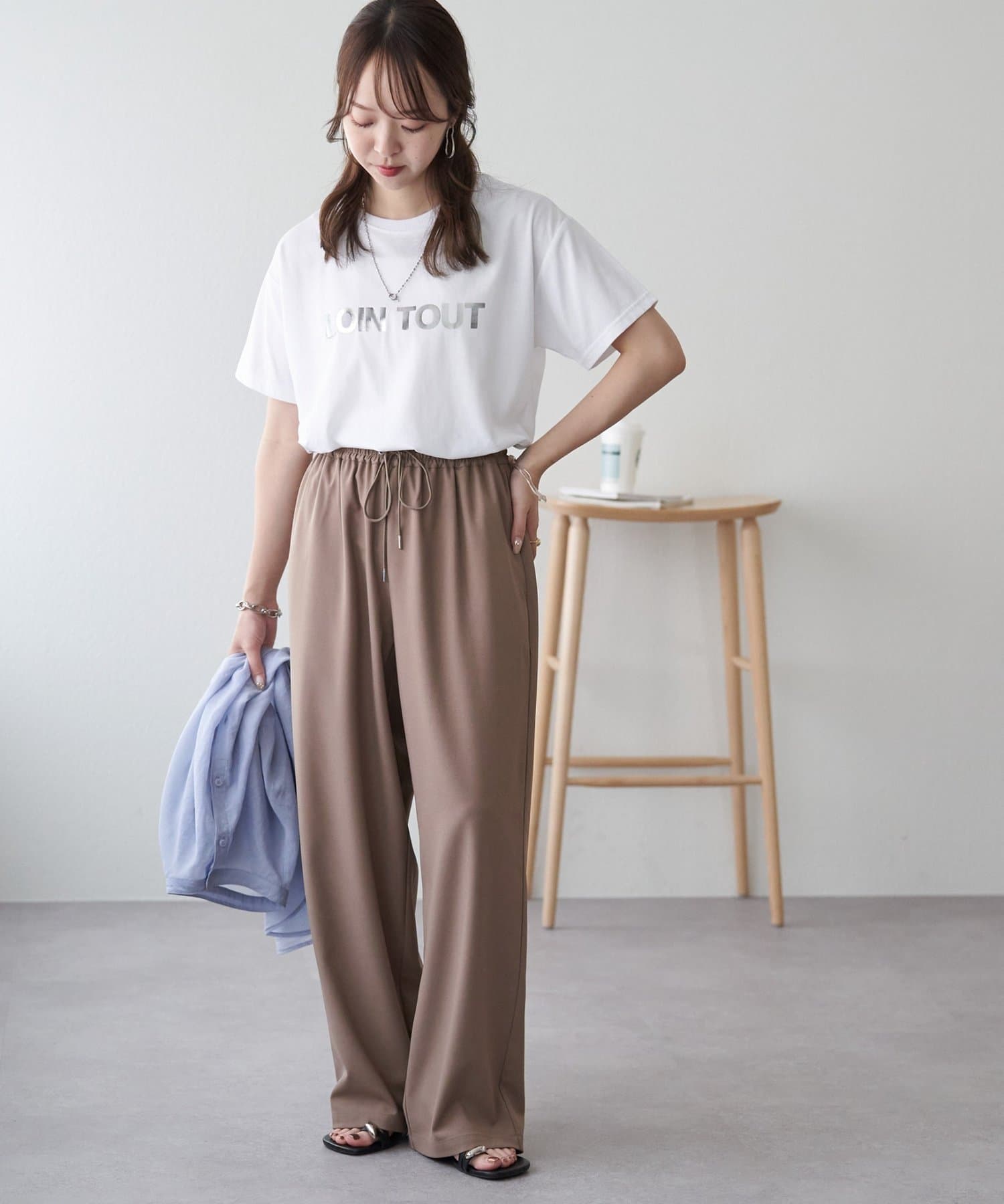 DISCOAT(ディスコート) シンプルロゴTシャツ