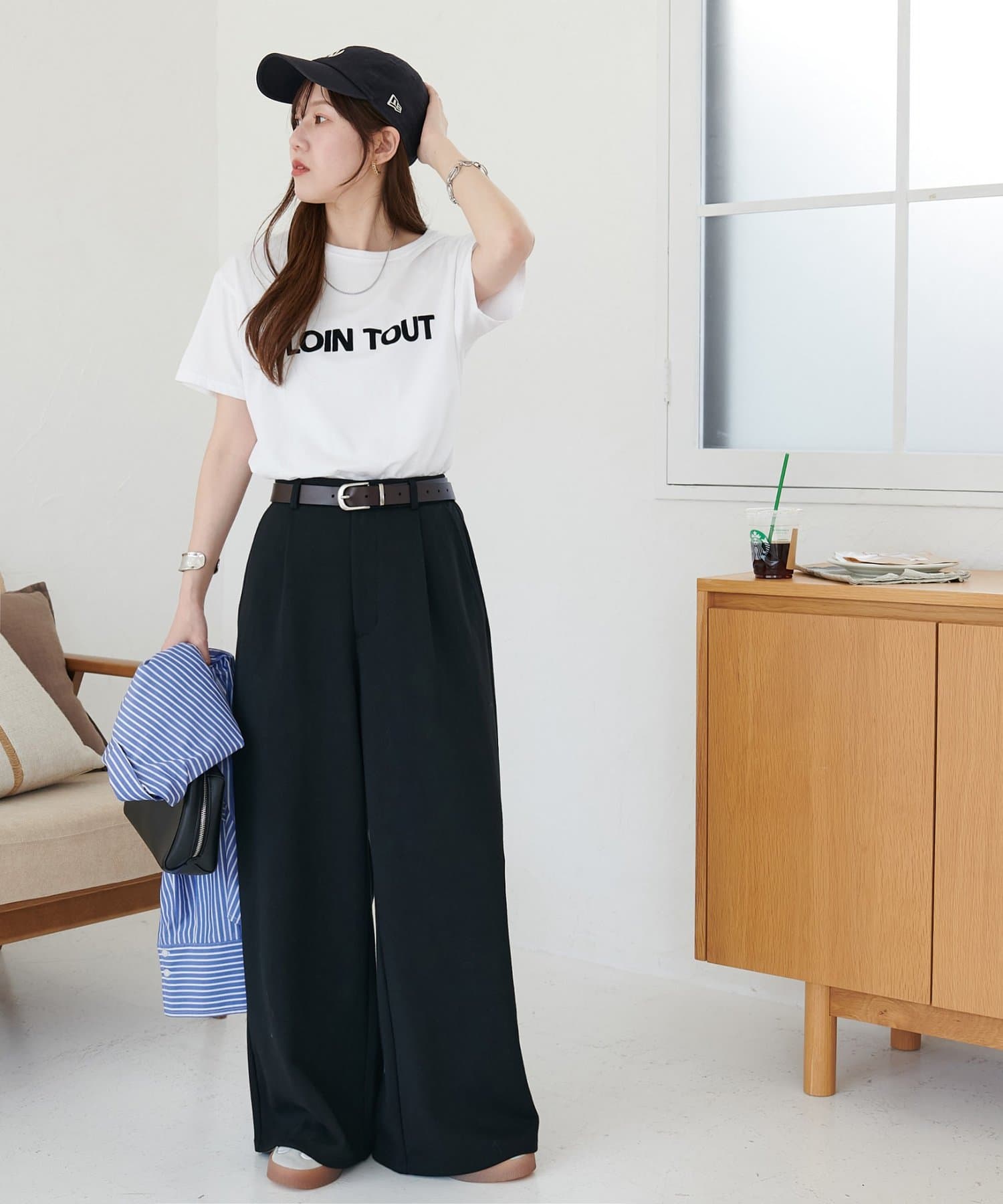 DISCOAT(ディスコート) シンプルロゴTシャツ
