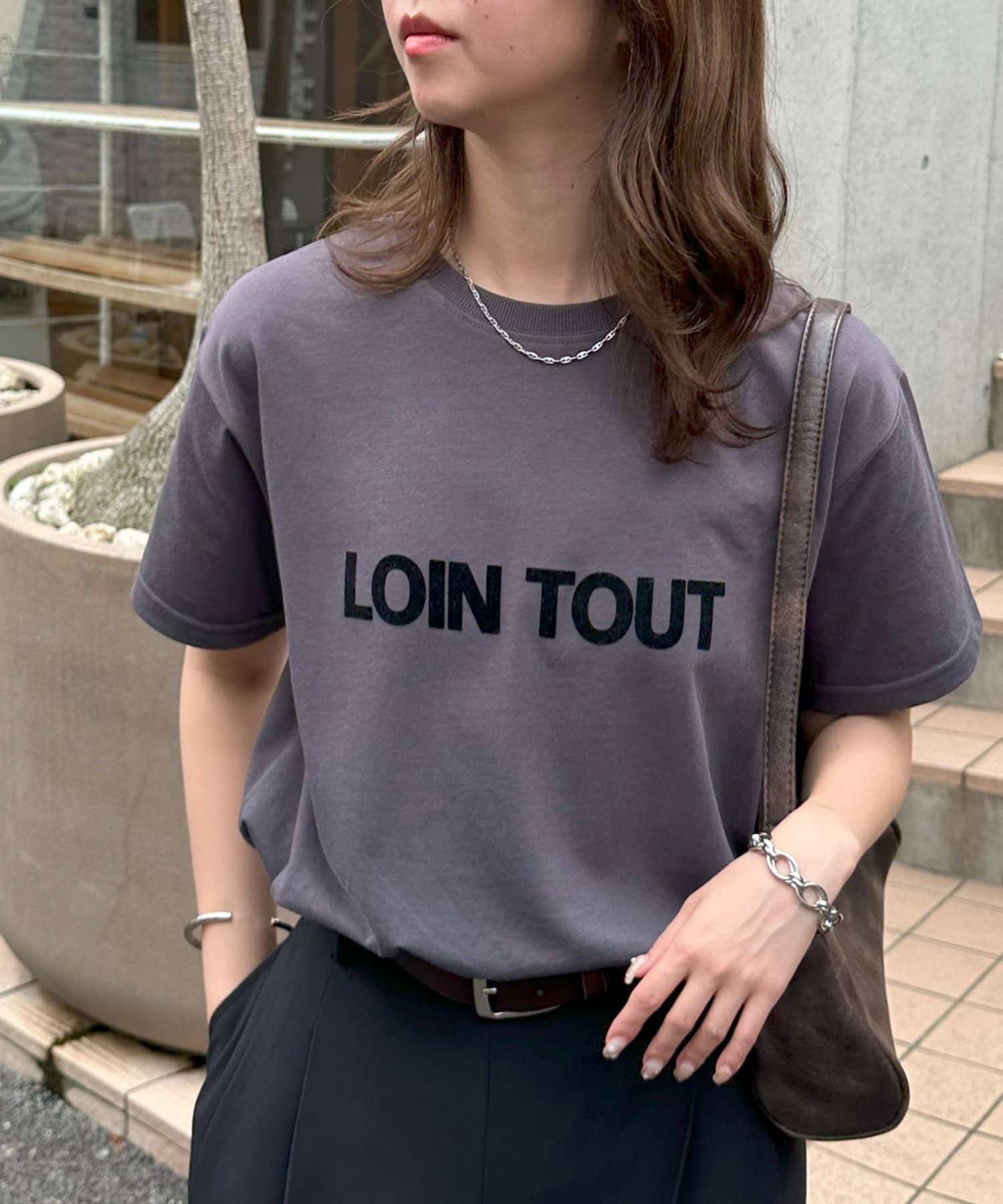 DISCOAT(ディスコート) シンプルロゴTシャツ