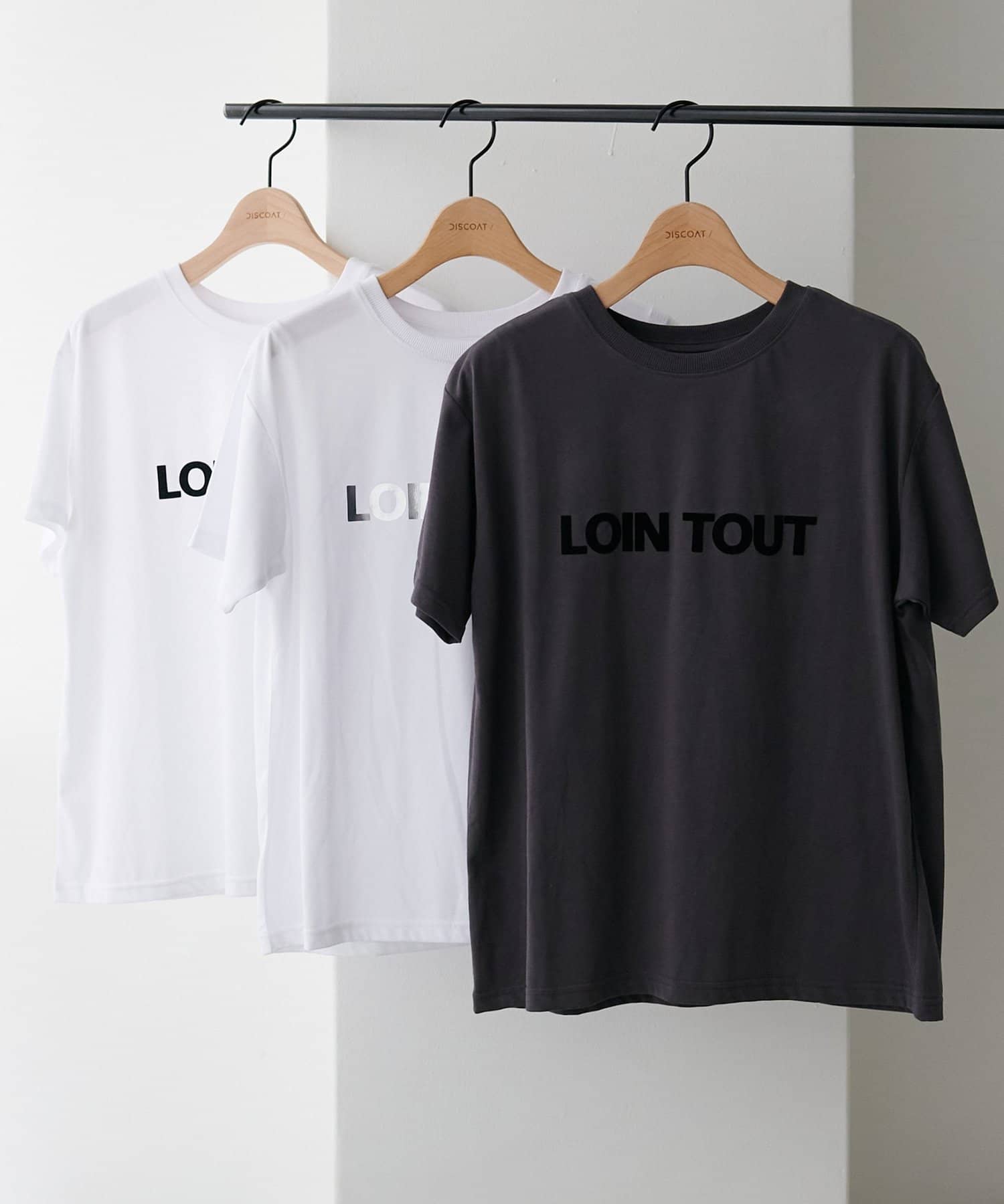 DISCOAT(ディスコート) シンプルロゴTシャツ