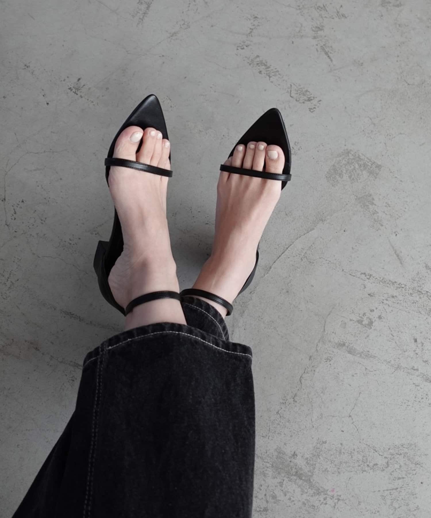 CAPRICIEUX LE'MAGE ストラップサンダル　黒38 24.5㎝ CAPRICIEUX LE'MAGE】ストラップサンダル | OUTLET(アウトレット