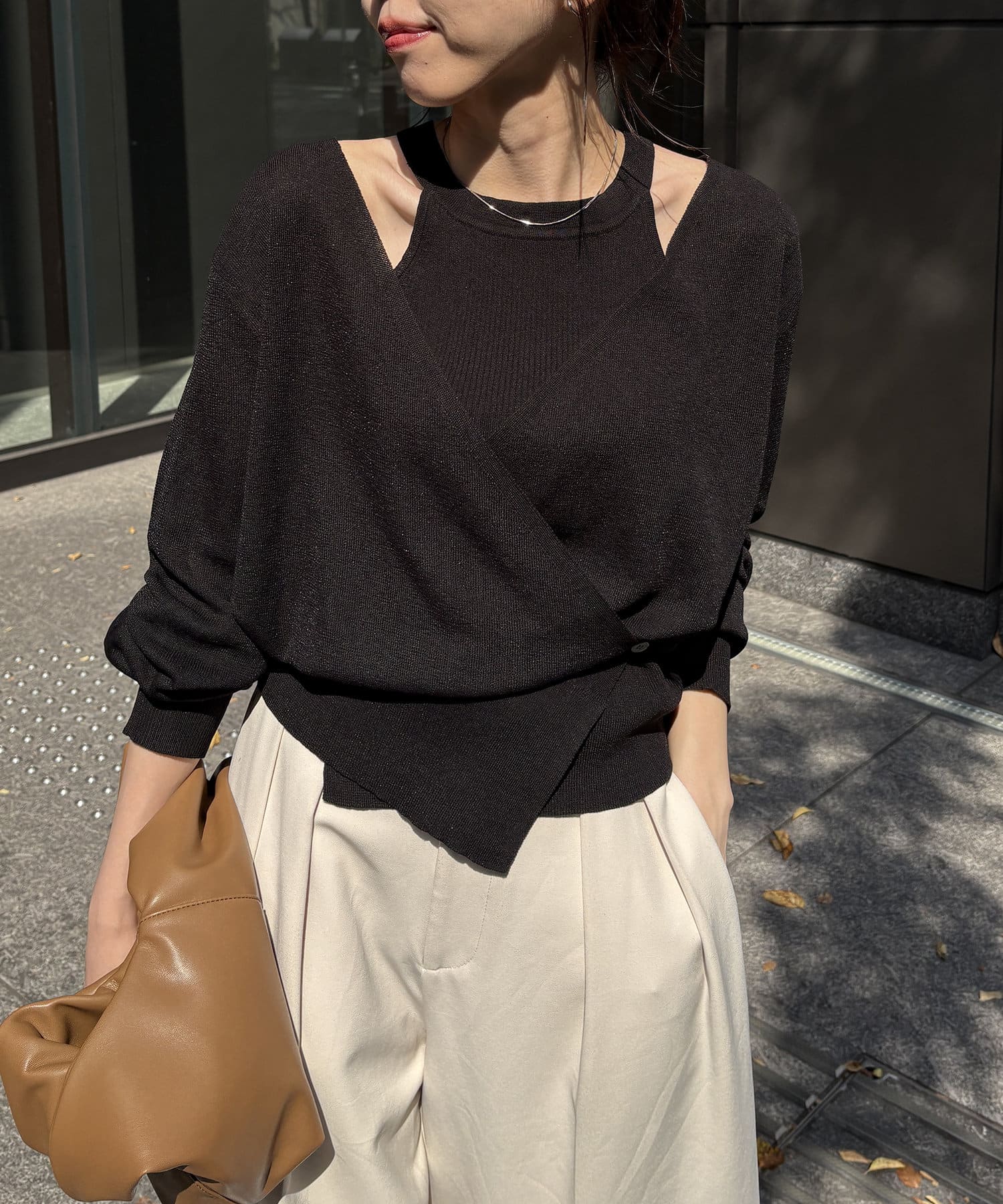 CAPRICIEUX LE'MAGE】タンクSETアシメカーディガン | OUTLET