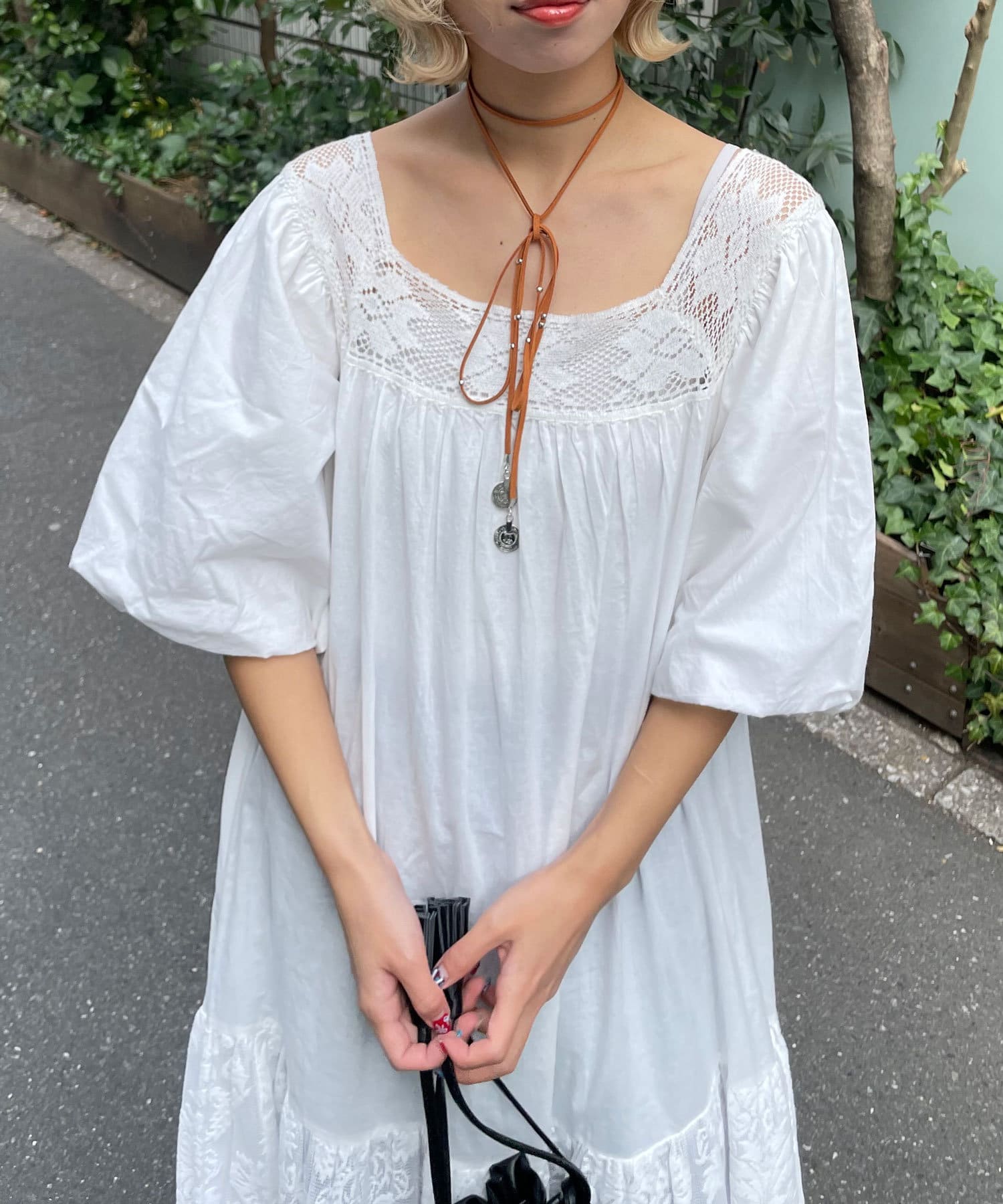 Ciaopanic】レーススクエアネックロングワンピース | OUTLET