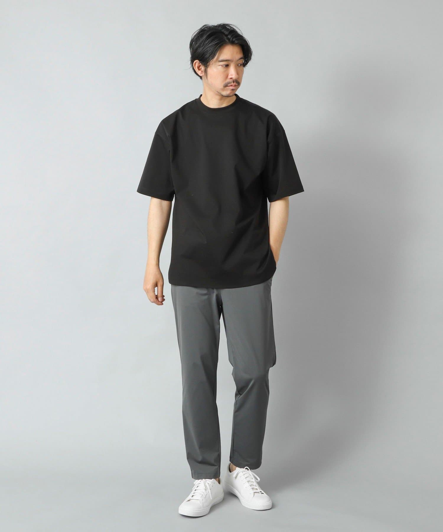 NOLLEY'S(ノーリーズ) 【ACTIVE SECT】《限定展開》両面シルケット ラウンドテールTシャツ