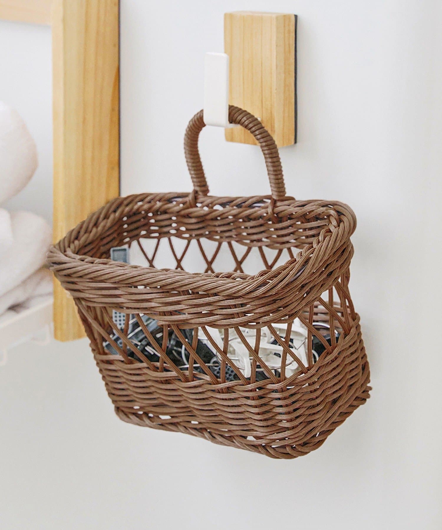 salut!(サリュ) 洗えるPPラタンハンギング収納／Natural Laundry