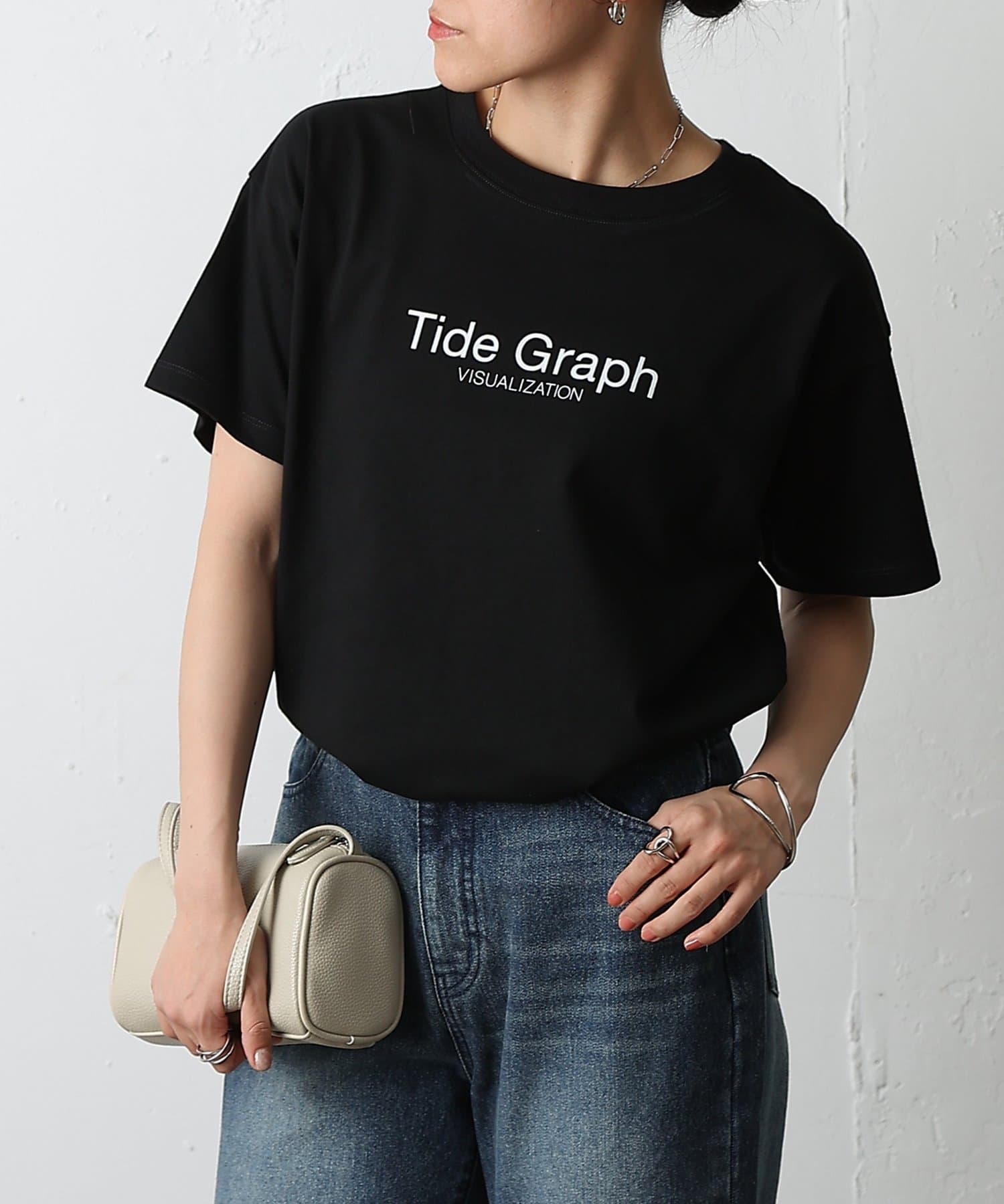 COLONY 2139(コロニー トゥーワンスリーナイン) TideGraphプリントＴシャツ