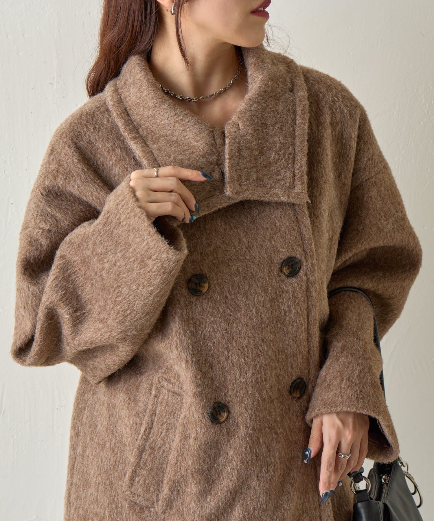 COLONY 2139(コロニー トゥーワンスリーナイン) シャギースタンドカラーコート