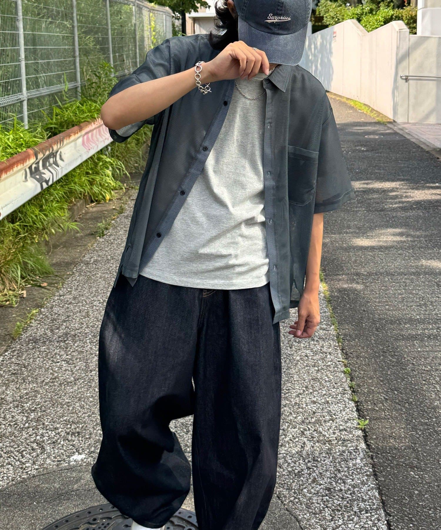 CIAOPANIC(チャオパニック) メッシュアソート柄ショートスリーブシャツ