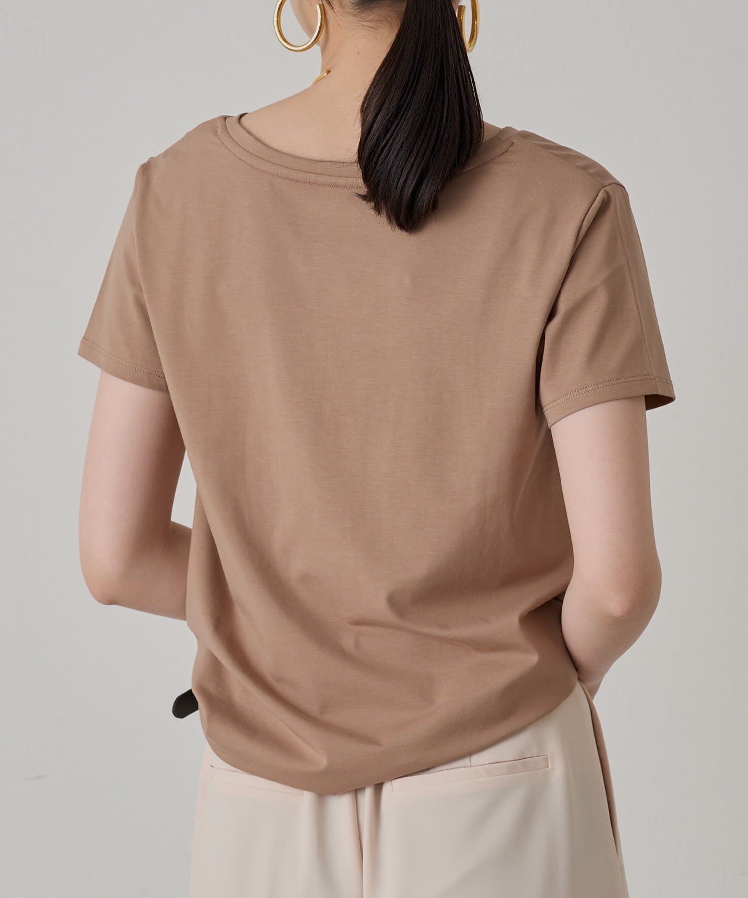 LOUNGEDRESS(ラウンジドレス) 【カットソーフェア対象】ロゴVネックTシャツ