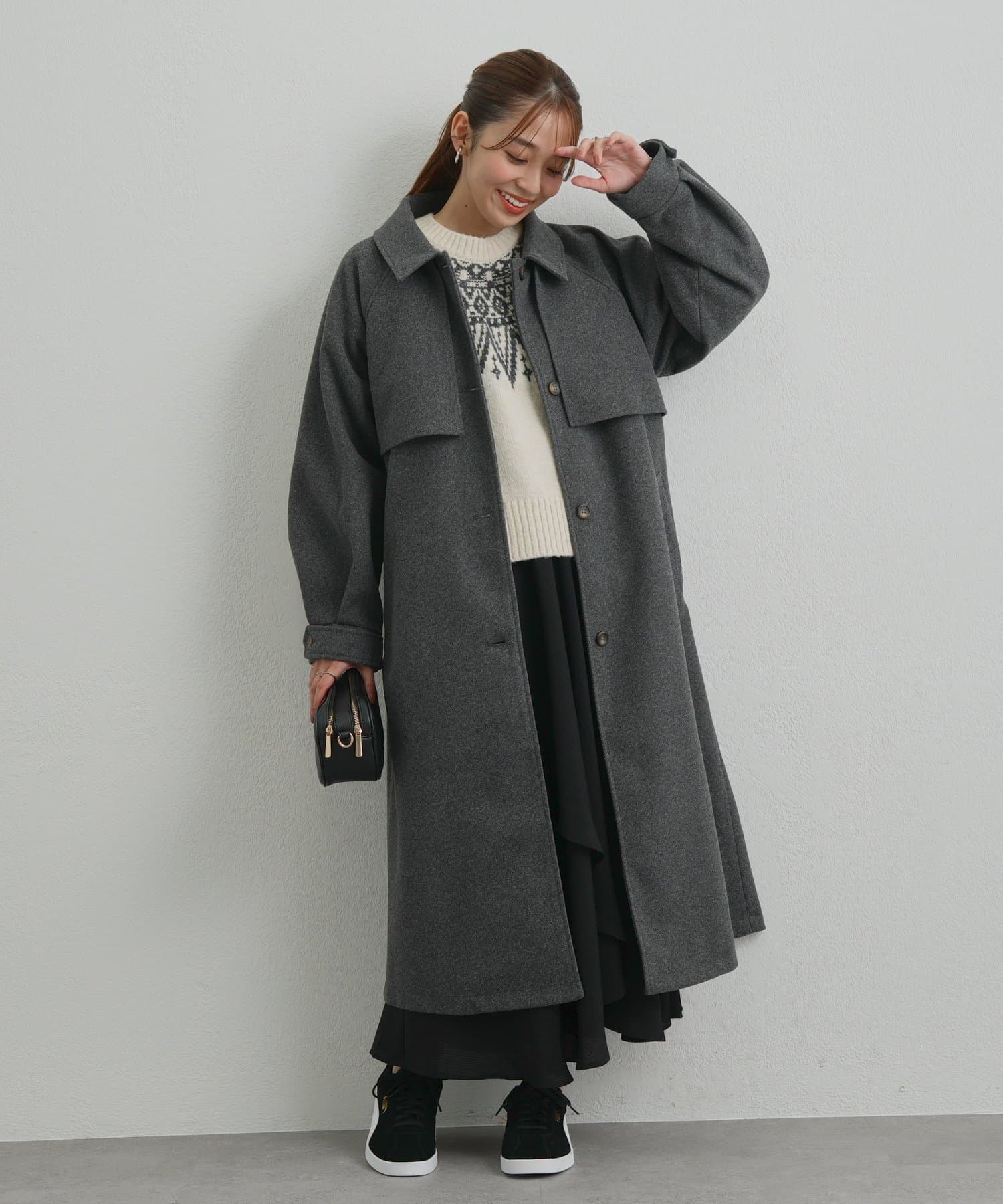 un dix cors(アンディコール) 《大人のこなれ感》アレンジカラーシングルロングコート