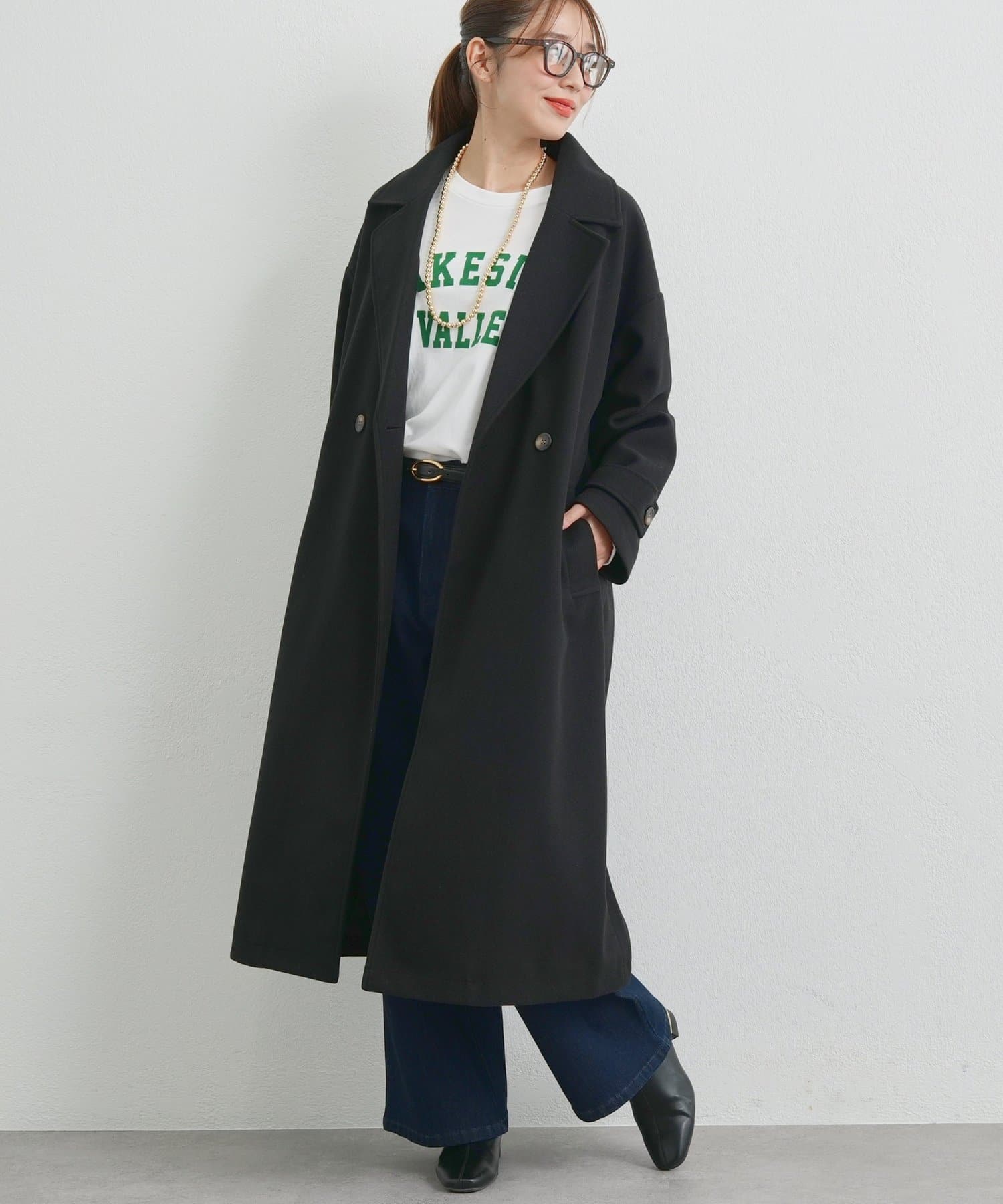 un dix cors(アンディコール) 《大人の上品なムードに》ダブルロングコート