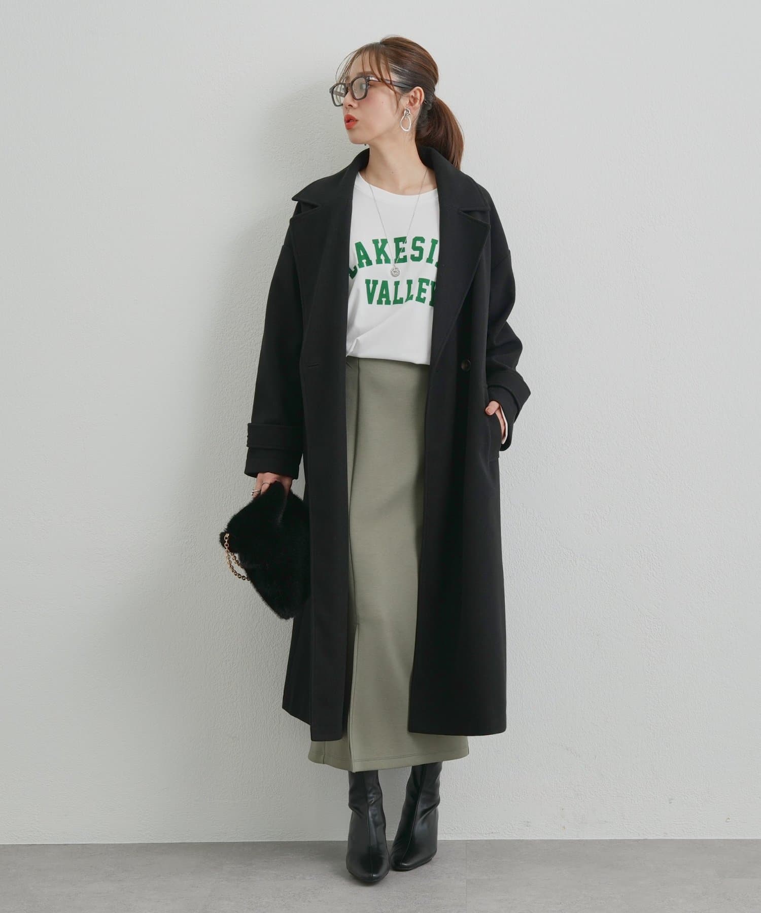un dix cors(アンディコール) 《大人の上品なムードに》ダブルロングコート