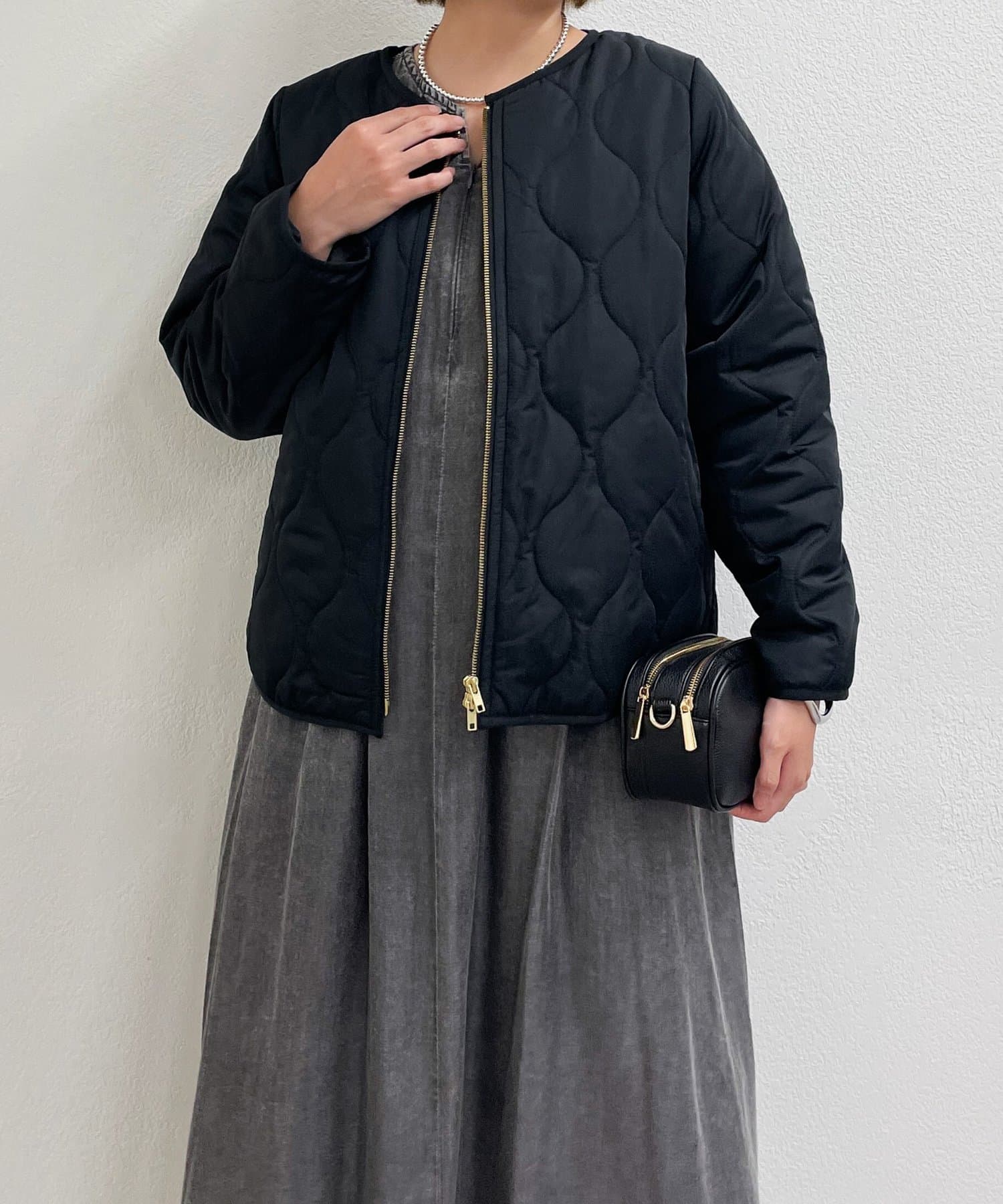 un dix cors(アンディコール) 《幅広く楽しめる◎》ベスト＋キルティングショートコート