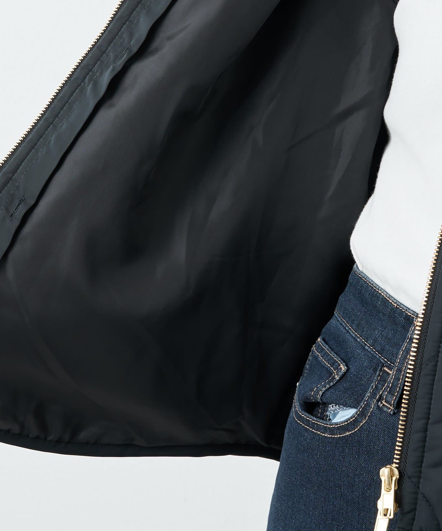 un dix cors(アンディコール) 《幅広く楽しめる◎》ベスト＋キルティングショートコート