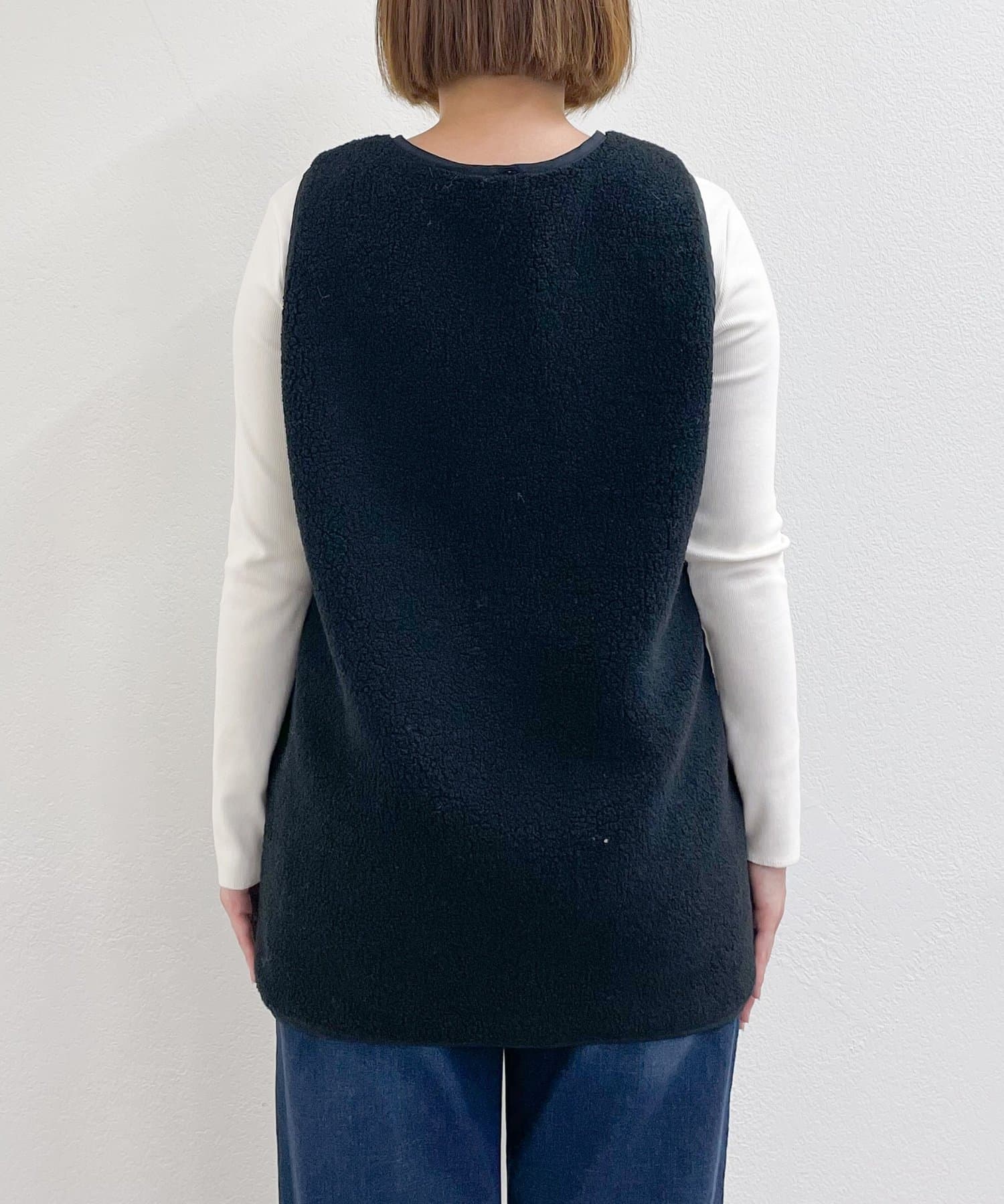 un dix cors(アンディコール) 《着回し力抜群》ベスト＋キルティングロングコート