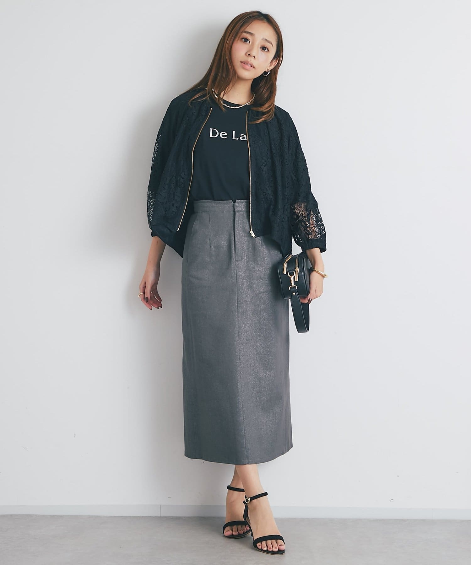 un dix cors(アンディコール) 《大人な抜け感》レースブルゾン