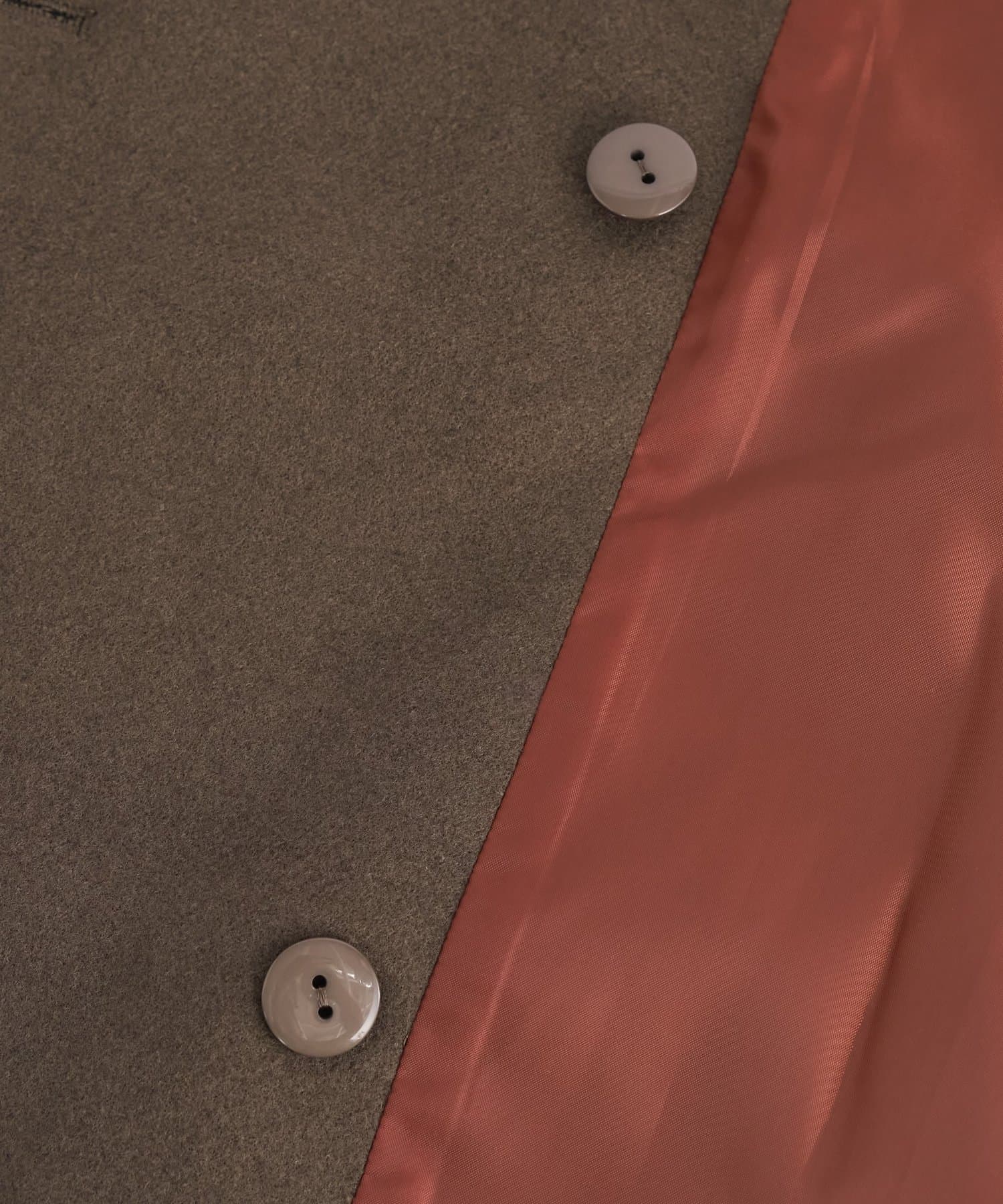 un dix cors(アンディコール) 《デイリーに活躍》フェイクウールライトジャージー金釦コート