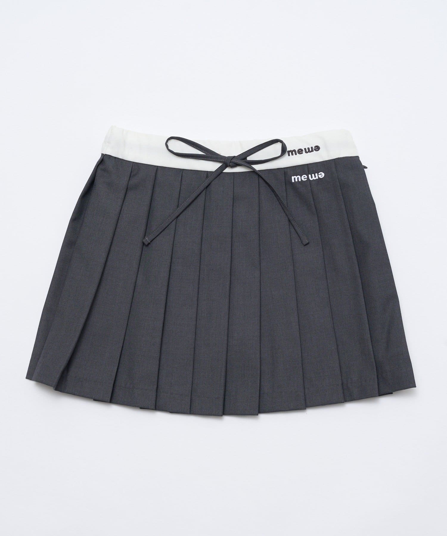 mline(エムライン) [mline]プリーツロゴ ミニスカート