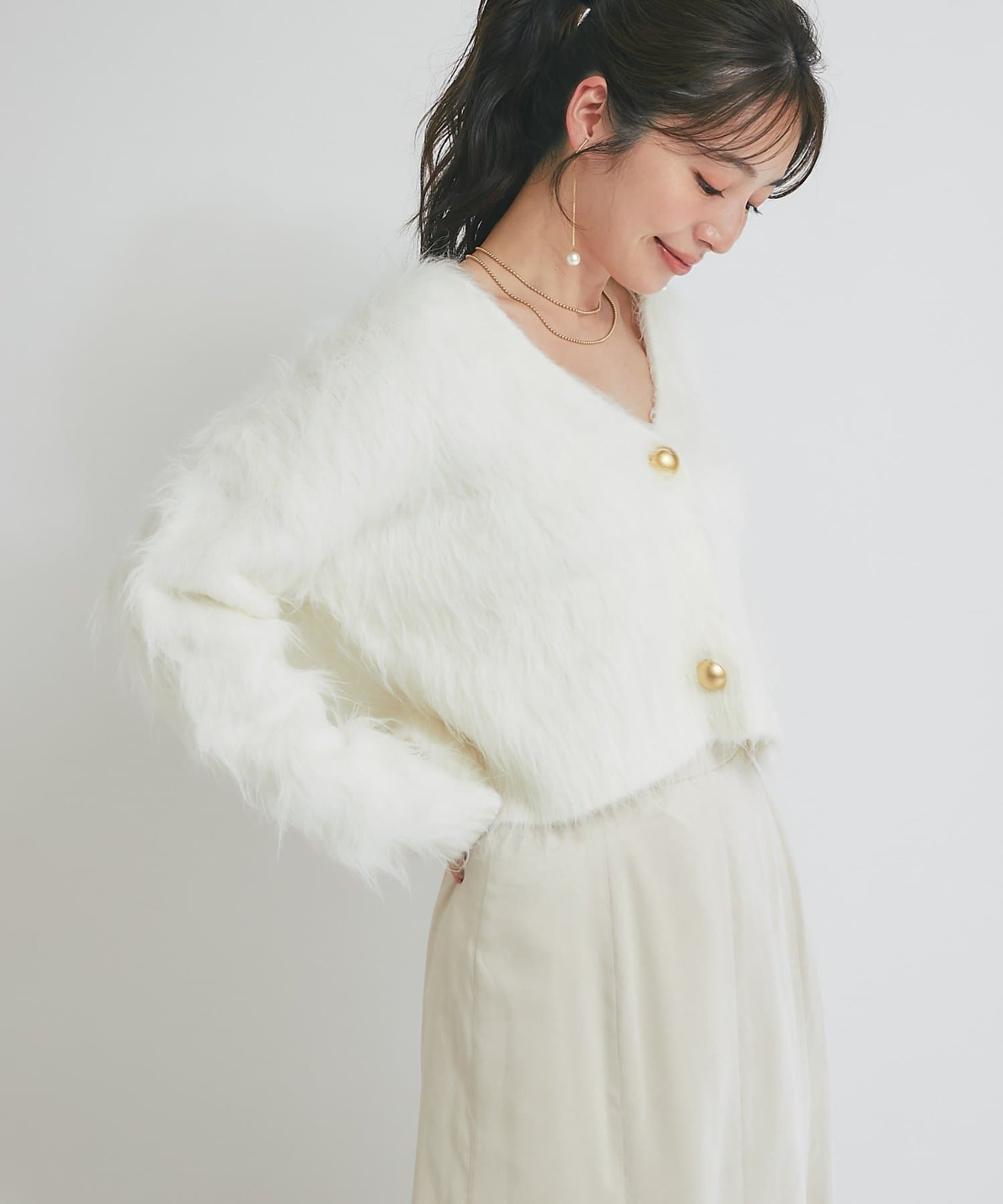 ロングフェザー2WAYニット | La boutique BonBon(ラブティック
