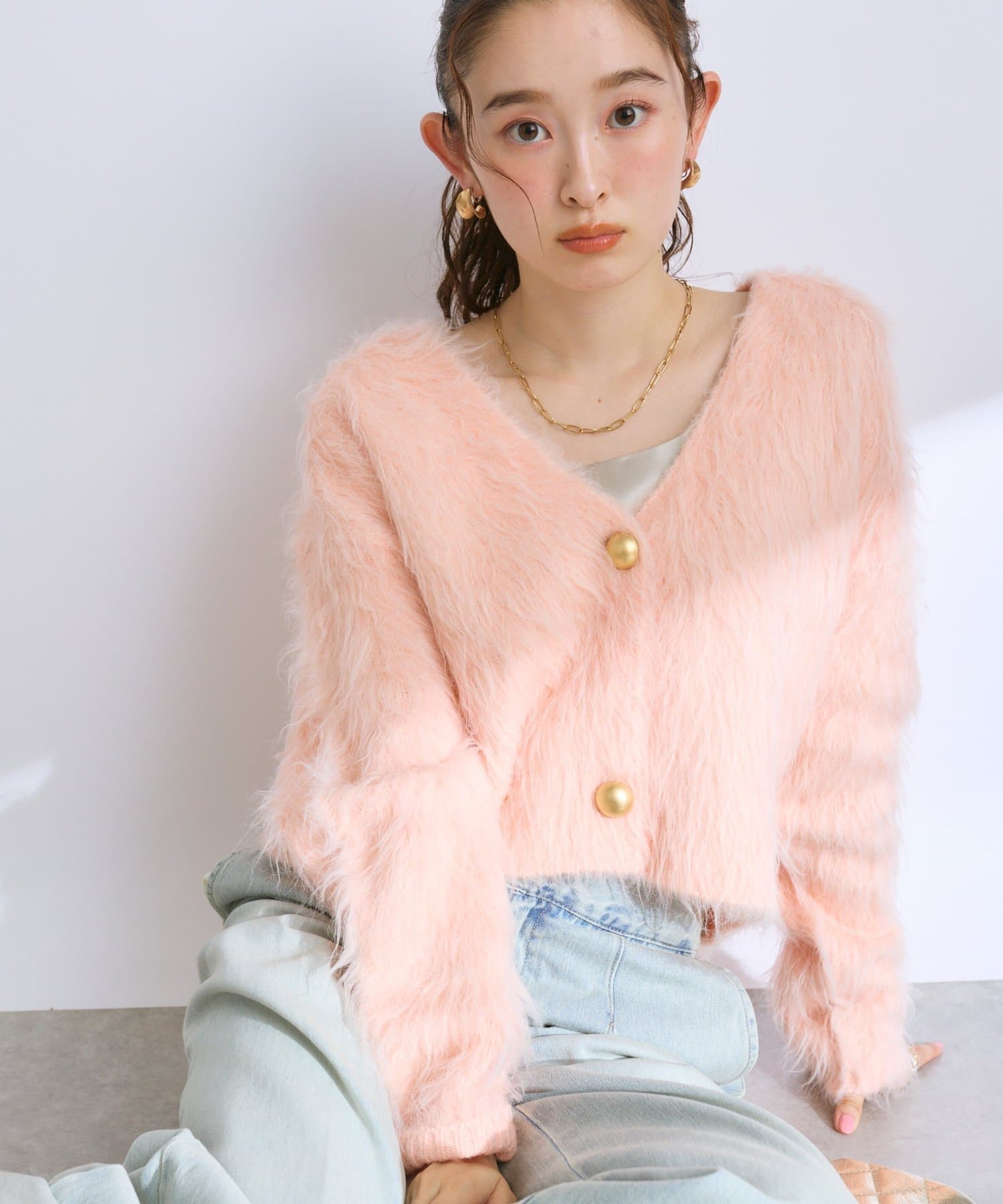 ロングフェザー2WAYニット | La boutique BonBon(ラブティック