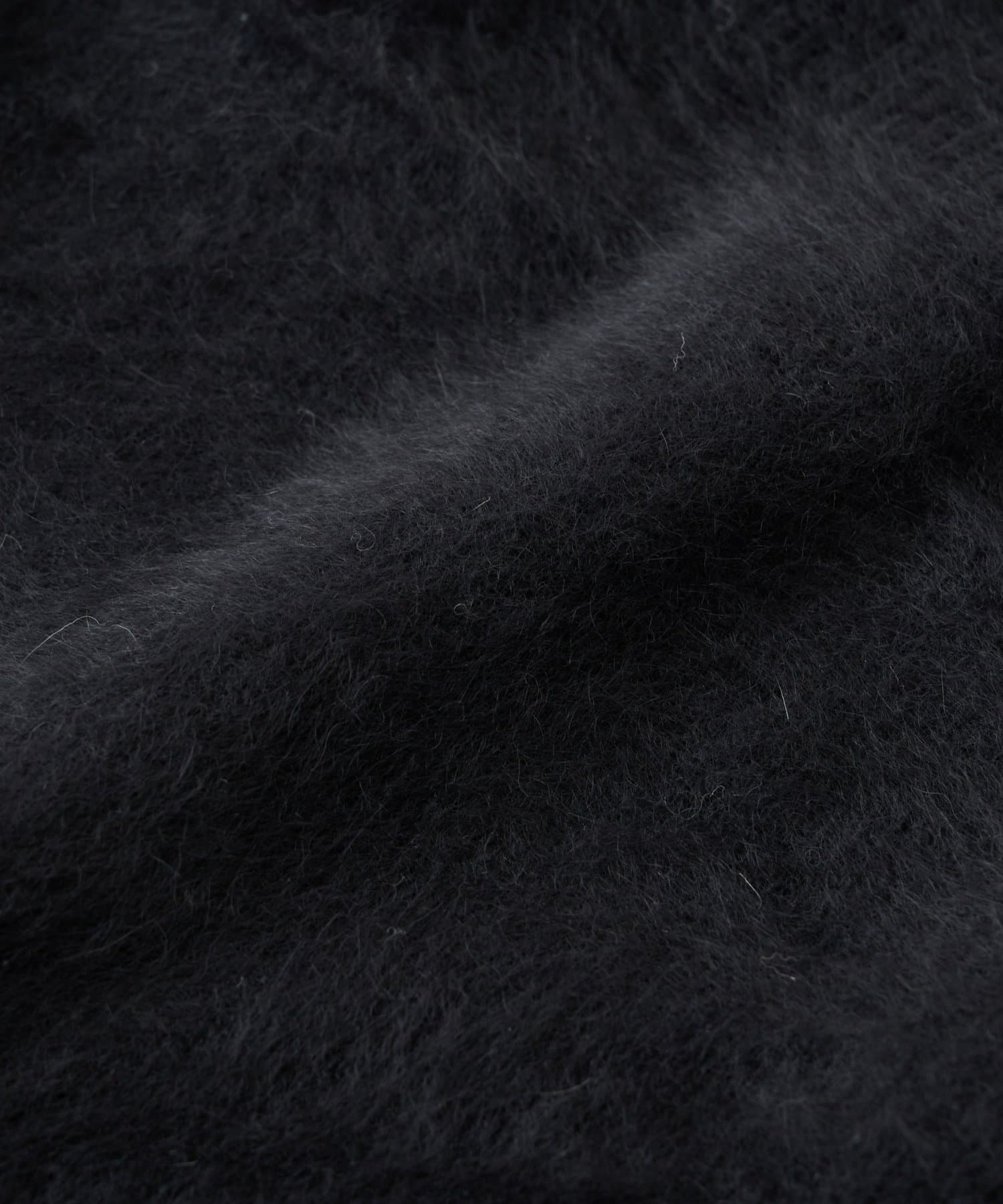 La boutique BonBon(ラブティックボンボン) 【大人っぽニット】ヘアリーウールカシミア混リブネックオフショルニット