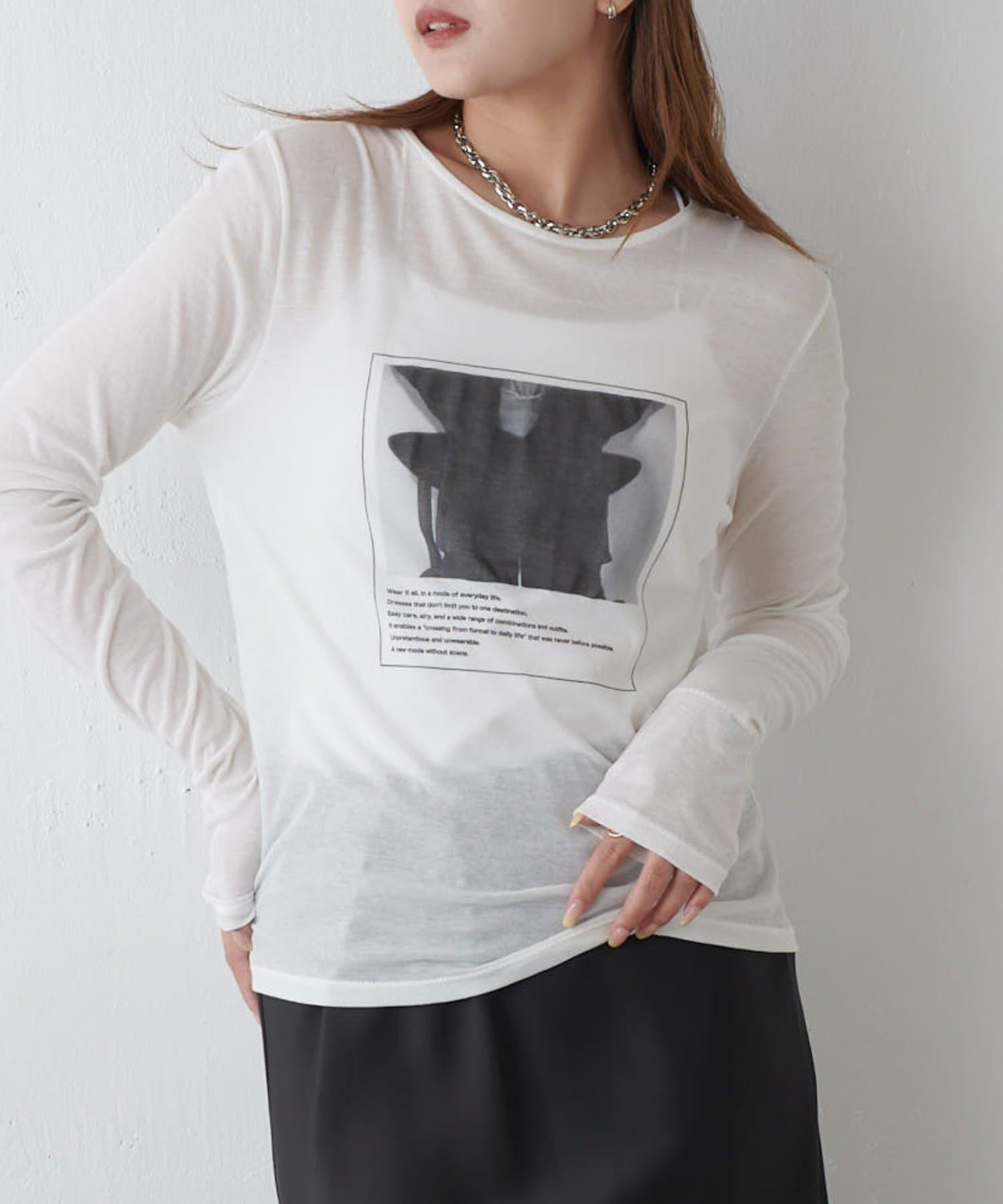 トップス RUI シースループリントL/Sカットソー | Lui's(ルイス)レディース