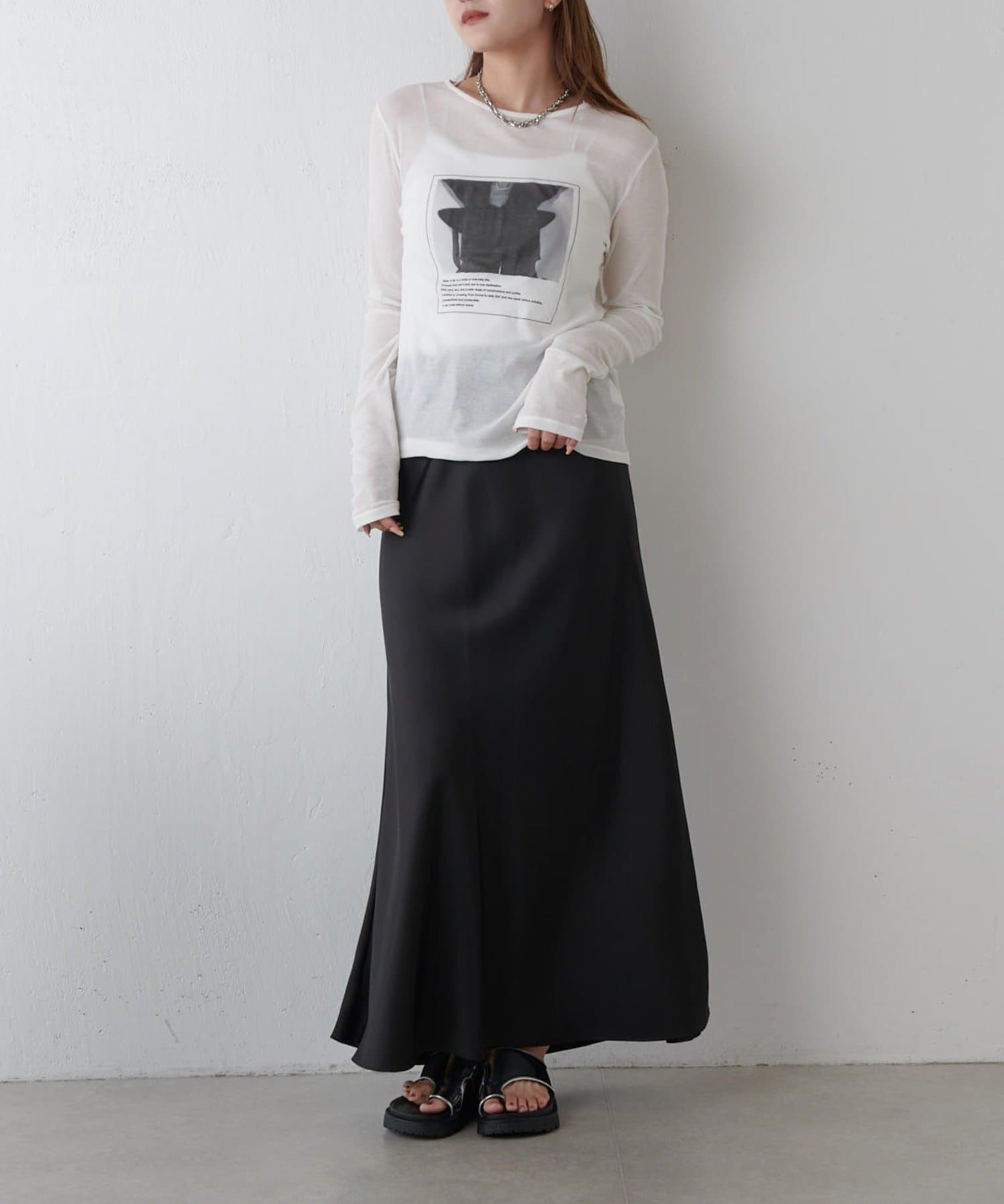 トップス RUI シースループリントL/Sカットソー | Lui's(ルイス)レディース