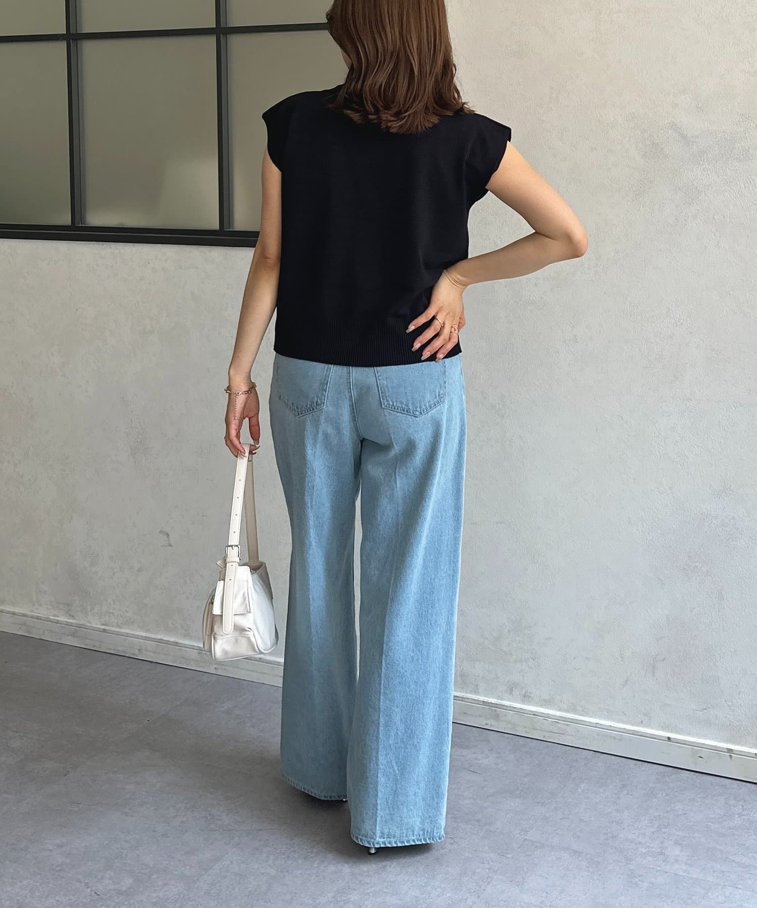 Thevon.(ゼヴォン) ニュアンスボタンフレンチカーディガン