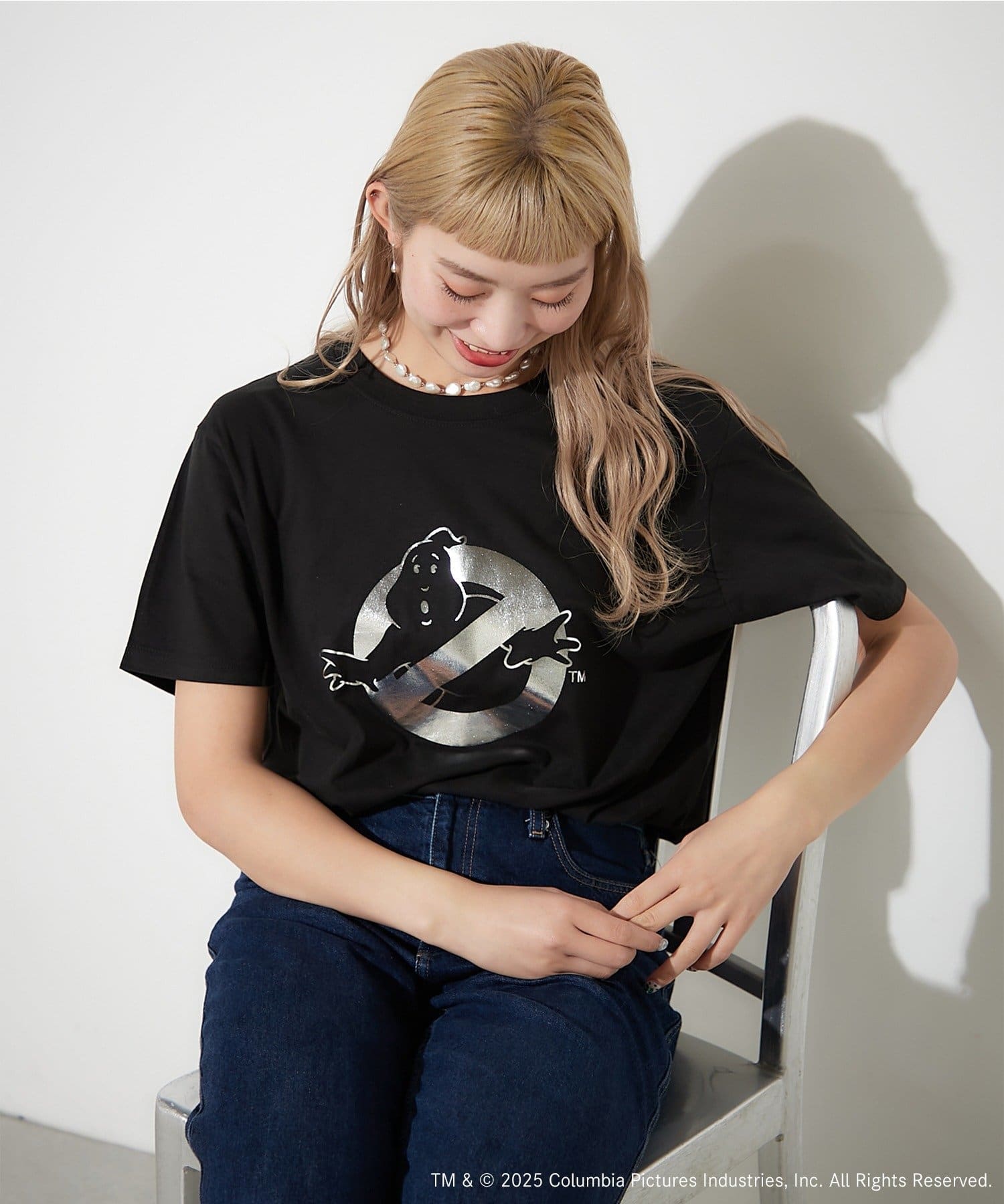 BIRTHDAY BAR(バースデイバー) 【GHOSTBUSTERS ゴーストバスターズ】コットンTシャツ　ブラック
